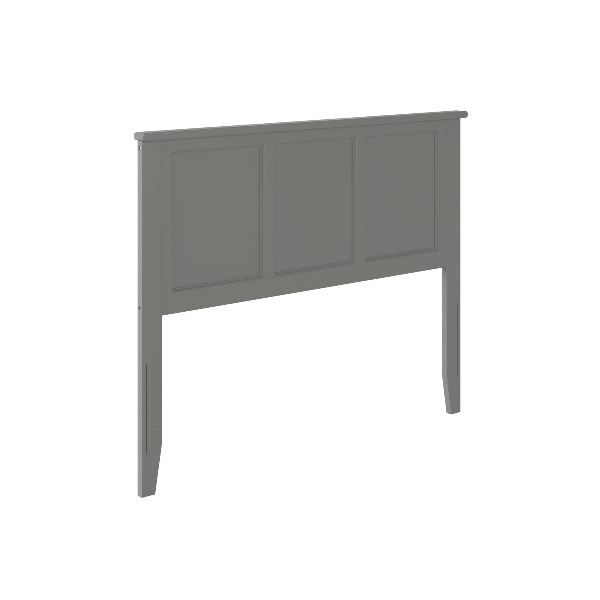 AFI Madison Solid Wood Panel Headboard with USB Charging Port - Grey - Queen/King Size Bed Frame Headboard for Bedroom, Guest Room, or Master Suite