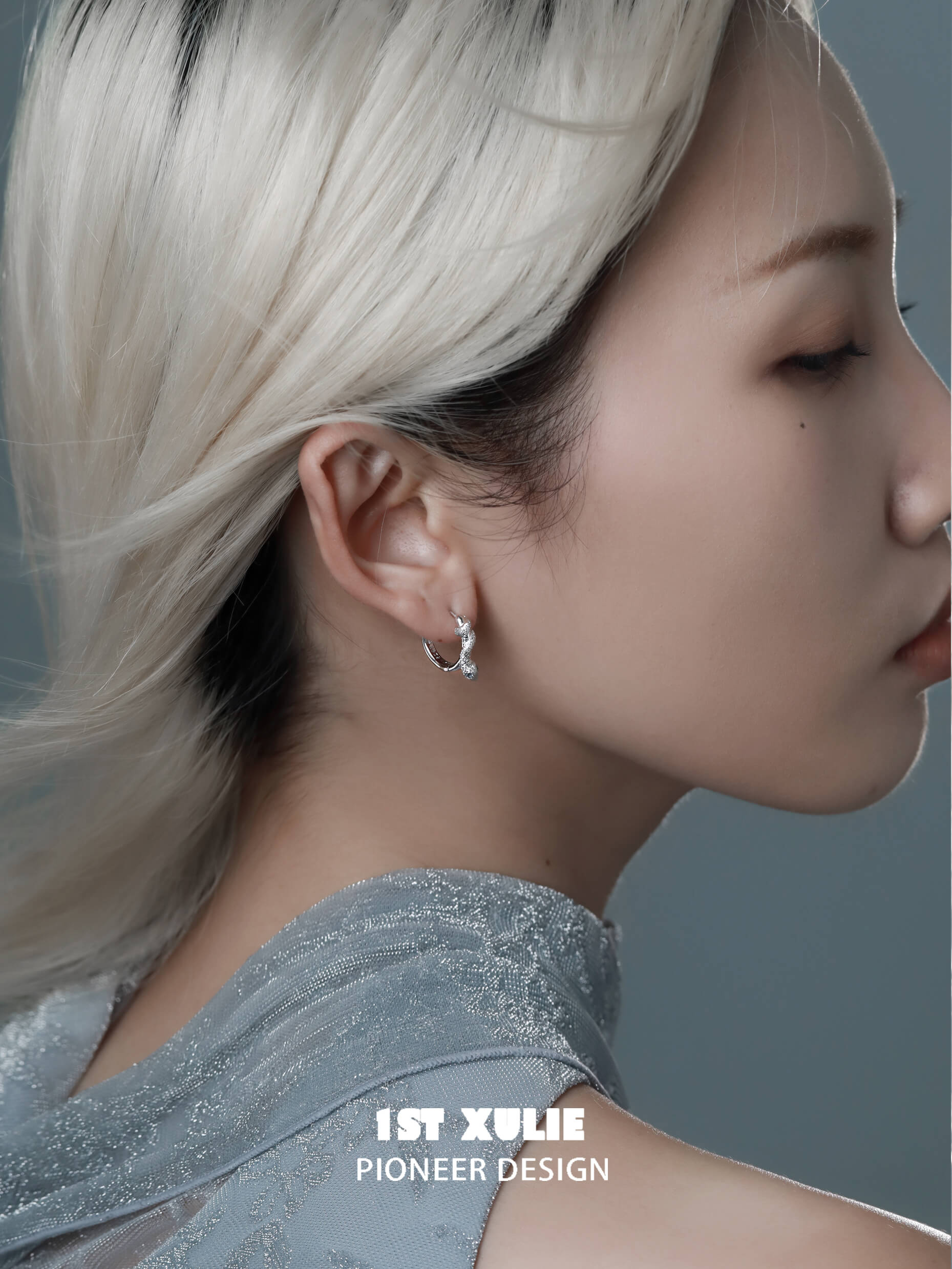Frozen Serpent Girl S925 Sterling Silver Zircon Snake Earrings for Women - Gothic Jewelry for Halloween, Cosplay & Night Out Accessories