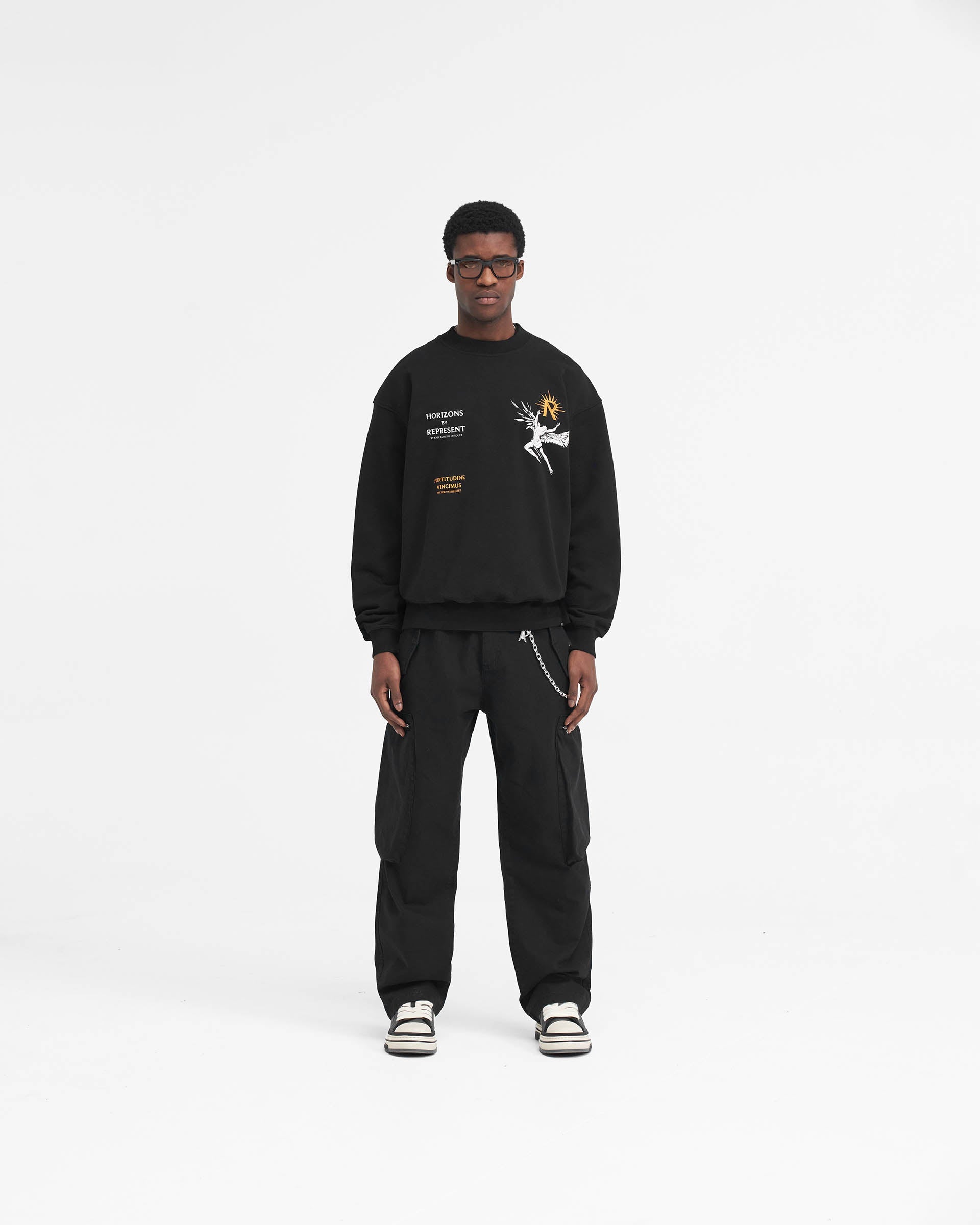 Icarus Sweater - Premium Jet Black Knit Pullover for Men & Women | Cozy Winter Fashion, Casual Outfit & Layering Essential