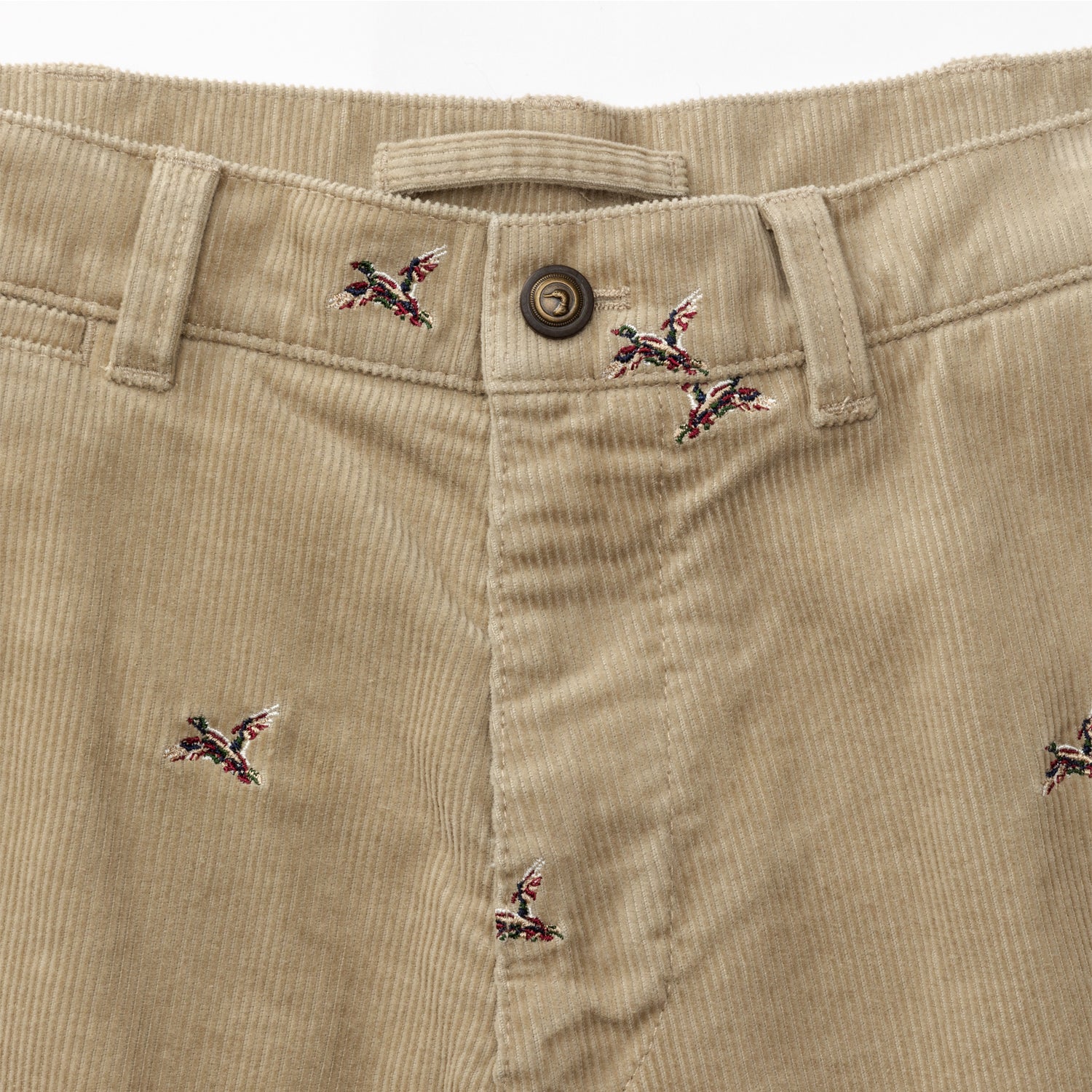 Bradbury Wide Wale Corduroy Chino Pants - Men's Slim Fit Stretch Comfort Khaki Corduroy Trousers for Casual Wear & Office Outfits
