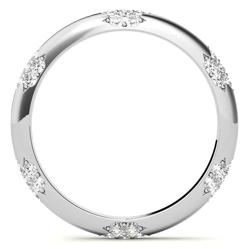 3.25 CT Round Colorless Moissanite Engagement Ring for Women - Sterling Silver Solitaire Bridal Ring Set with Prong Setting | Perfect for Proposals, Weddings & Anniversary Gifts