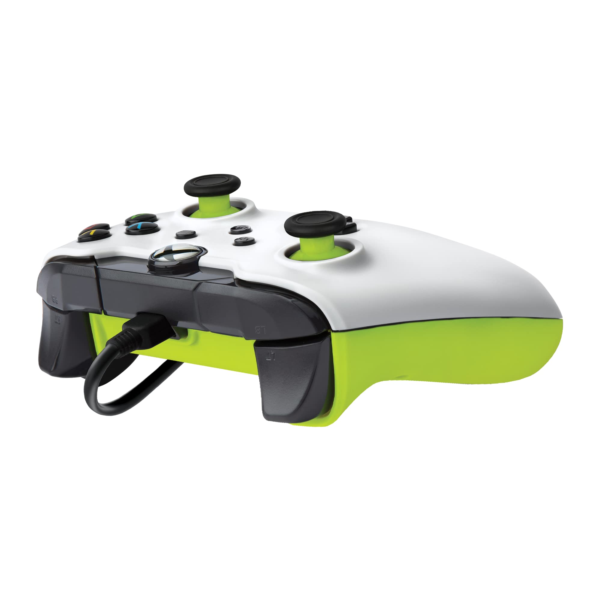 Official PDP Wired Electric White Controller for Xbox Series X|S & Xbox One - Licensed Gamepad with USB Cable for Enhanced Gaming Performance - Perfect for Competitive Play & Long Gaming Sessions