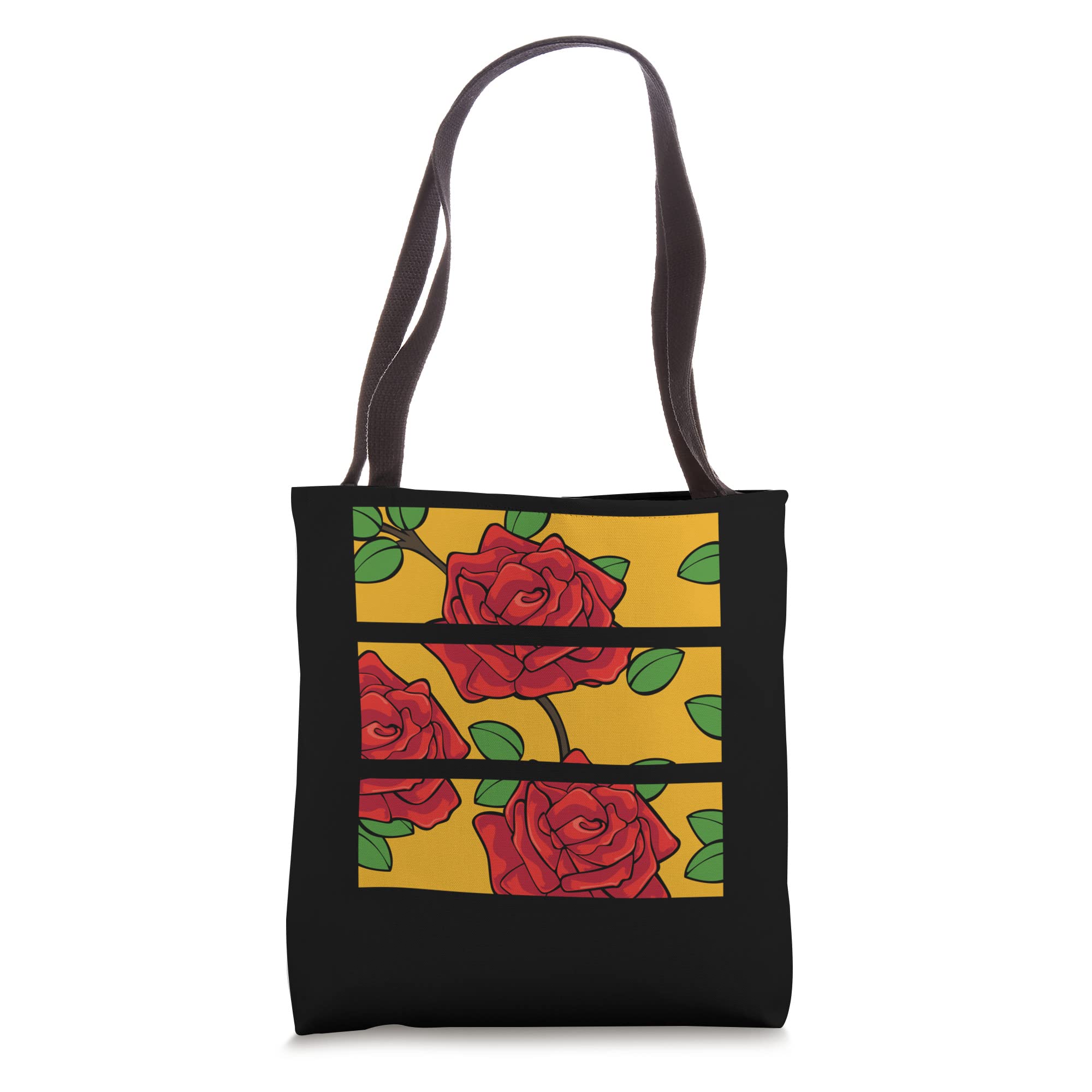 Stylish Red Roses Floral Tote Bag - Elegant Blooming Flower Design for Women | Perfect for Shopping, Beach & Daily Use