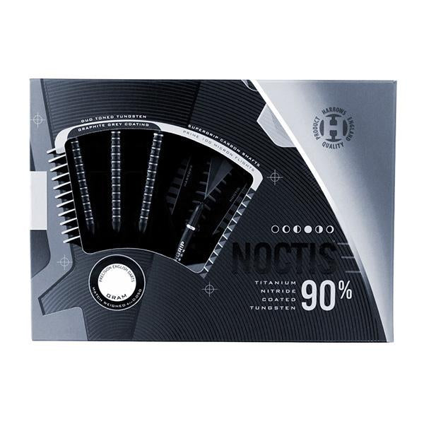 Harrows Noctis 90% Tungsten Steel Tip Darts - Professional Darts Set for Bars, Pubs & Home Game Rooms