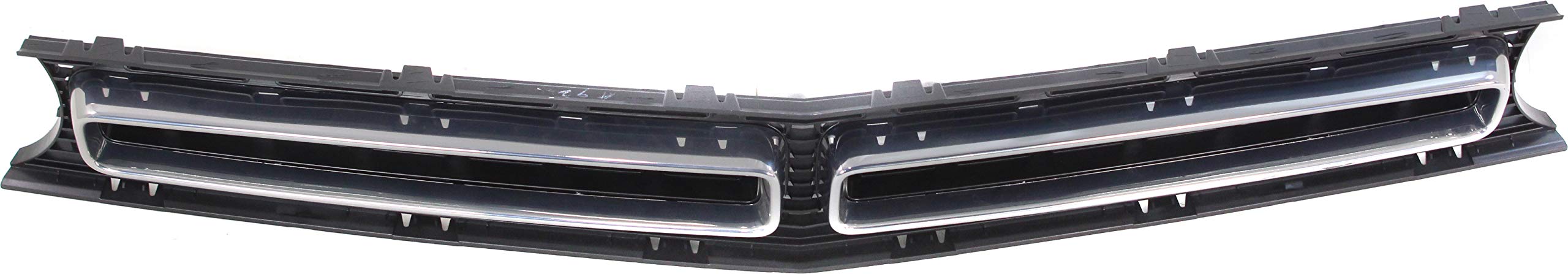 Garage-Pro Grille Assembly for Dodge Challenger 2015-2017 - Textured Black with Chrome Molding - Fits GT/R/T/R/T Plus/R/T 392/SXT/SXT Plus Models - Upgrade Your Car's Front End Style for Street & Show