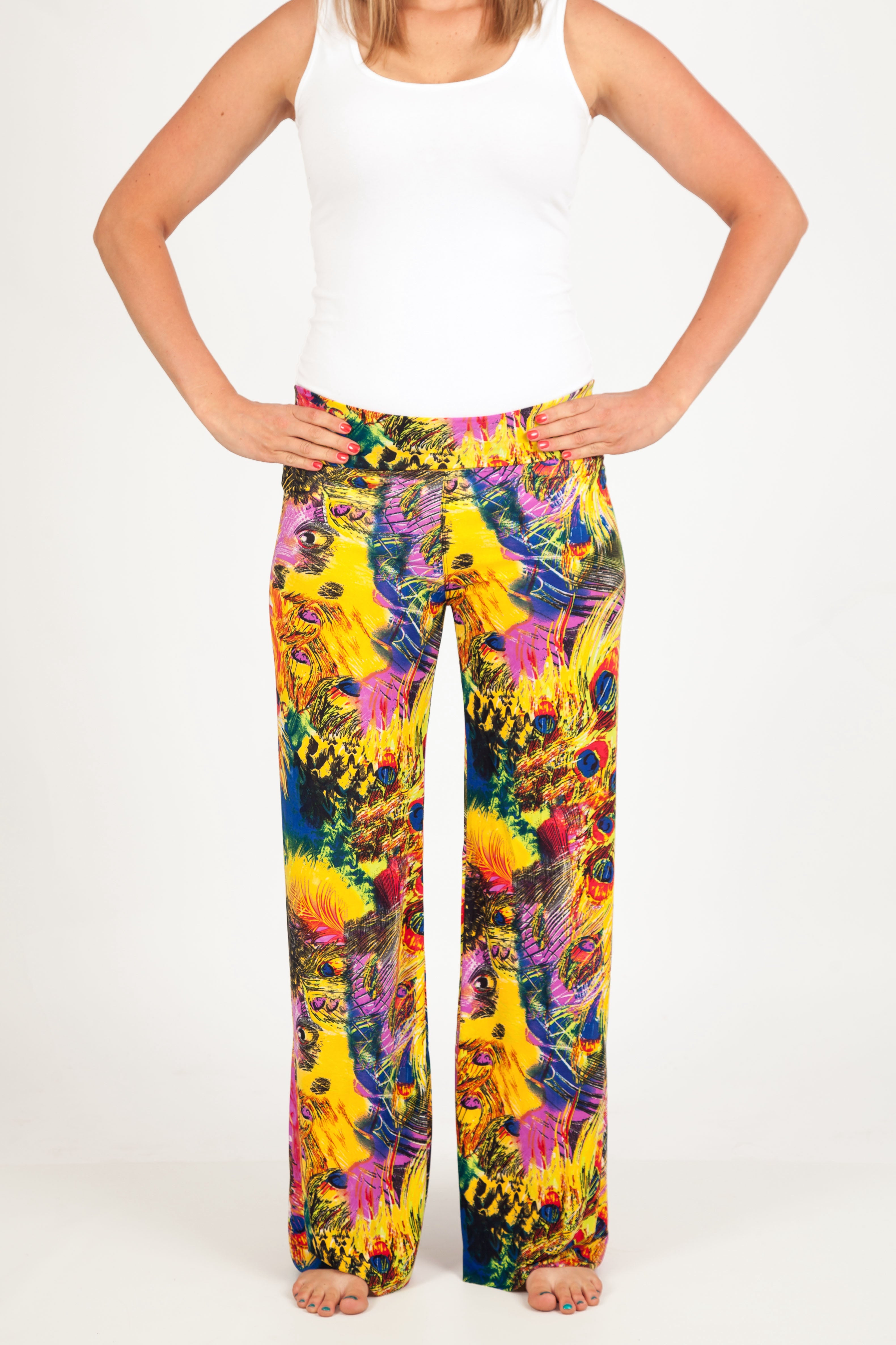 Utopia Palazzo Pants for Women - High Waisted Flowy Wide Leg Linen Pants - Summer Casual Boho Beach Lounge Wear for Vacation & Outdoor Activities