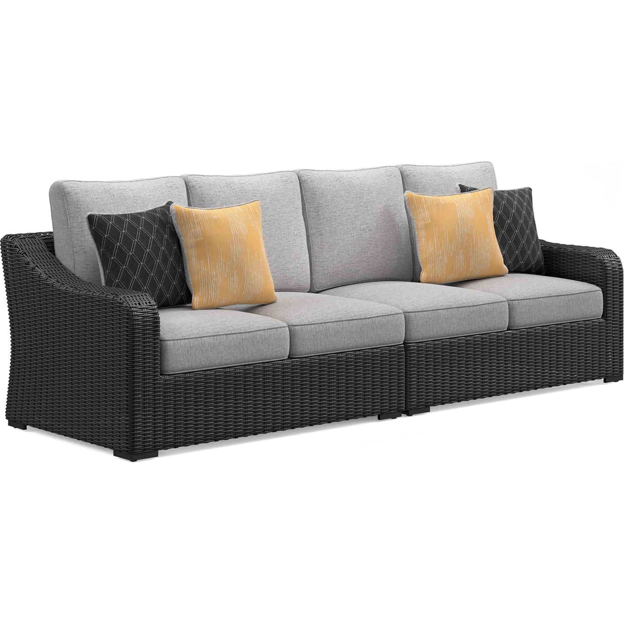 Beachcroft 2-Piece Outdoor Modular Sectional Sofa Set - Water-Resistant Patio Furniture for Poolside, Garden & Backyard Relaxation