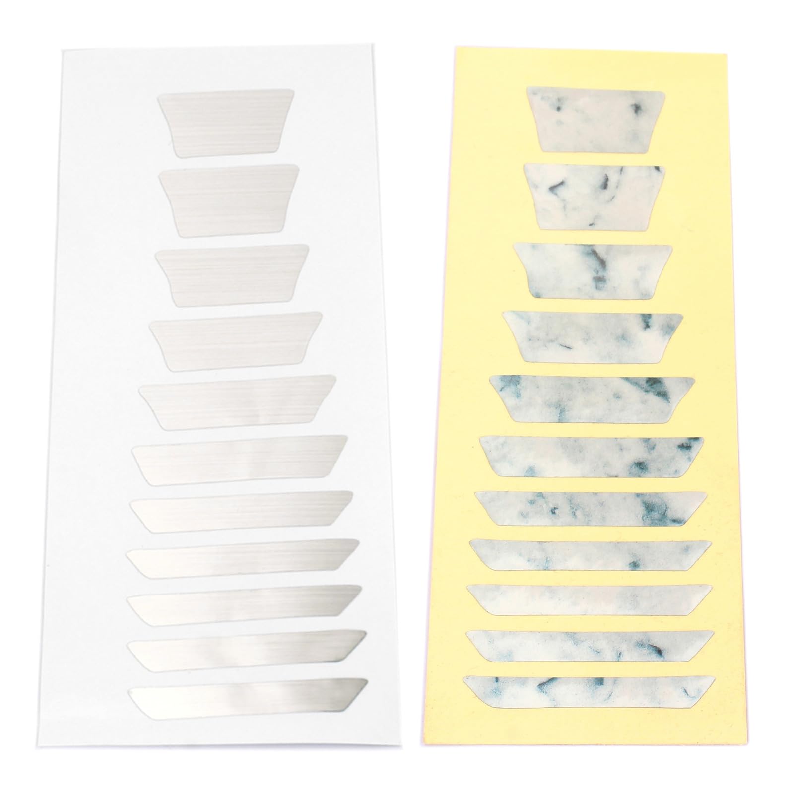 Premium Guitar Fretboard Stickers - Trapezoid Inlay Decals for Bass, Acoustic & Electric Guitars - DIY Guitar Neck Markers - Enhance Playability & Style - Perfect for Beginners, Performances & Practice Sessions