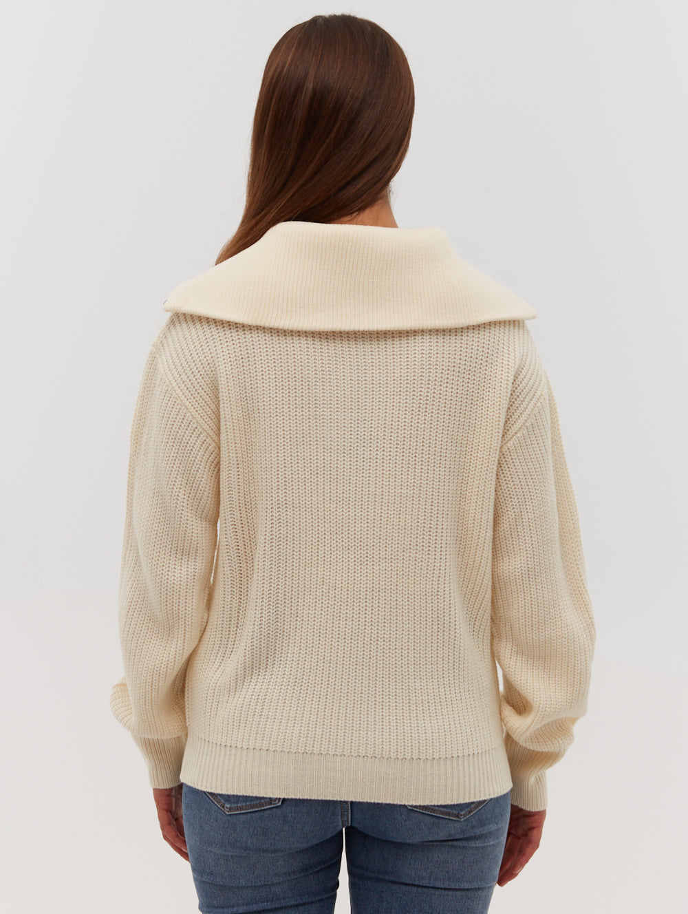 Thurynn Oversized Zippered Funnel Neck Sweater for Women | Cozy Winter Pullover | Perfect for Casual Outfits, Office Wear & Date Nights