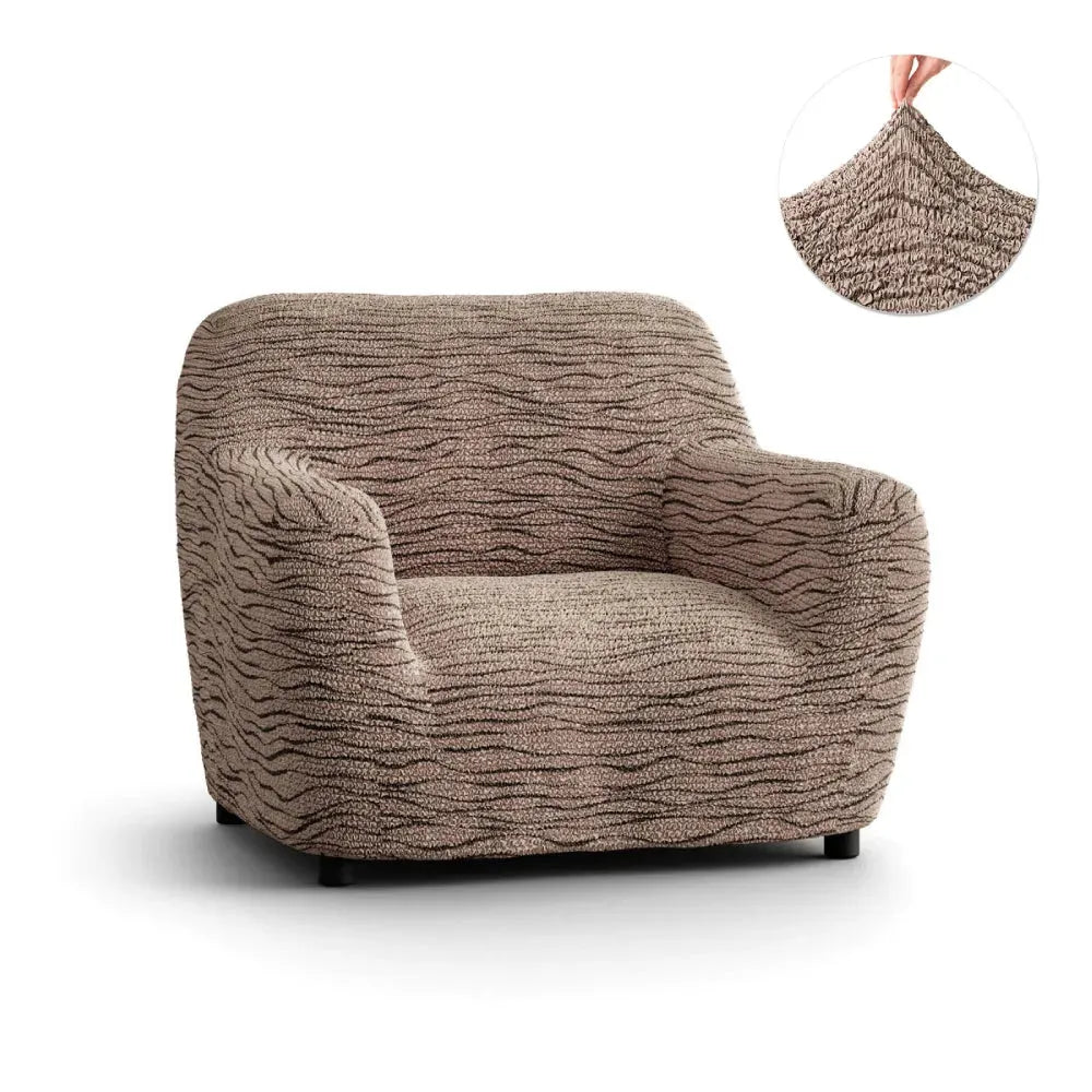 Microfiber Printed Armchair Slipcover - Stretchable Furniture Protector for Living Room, Bedroom & Office - Easy Washable Sofa Cover for Home Decor