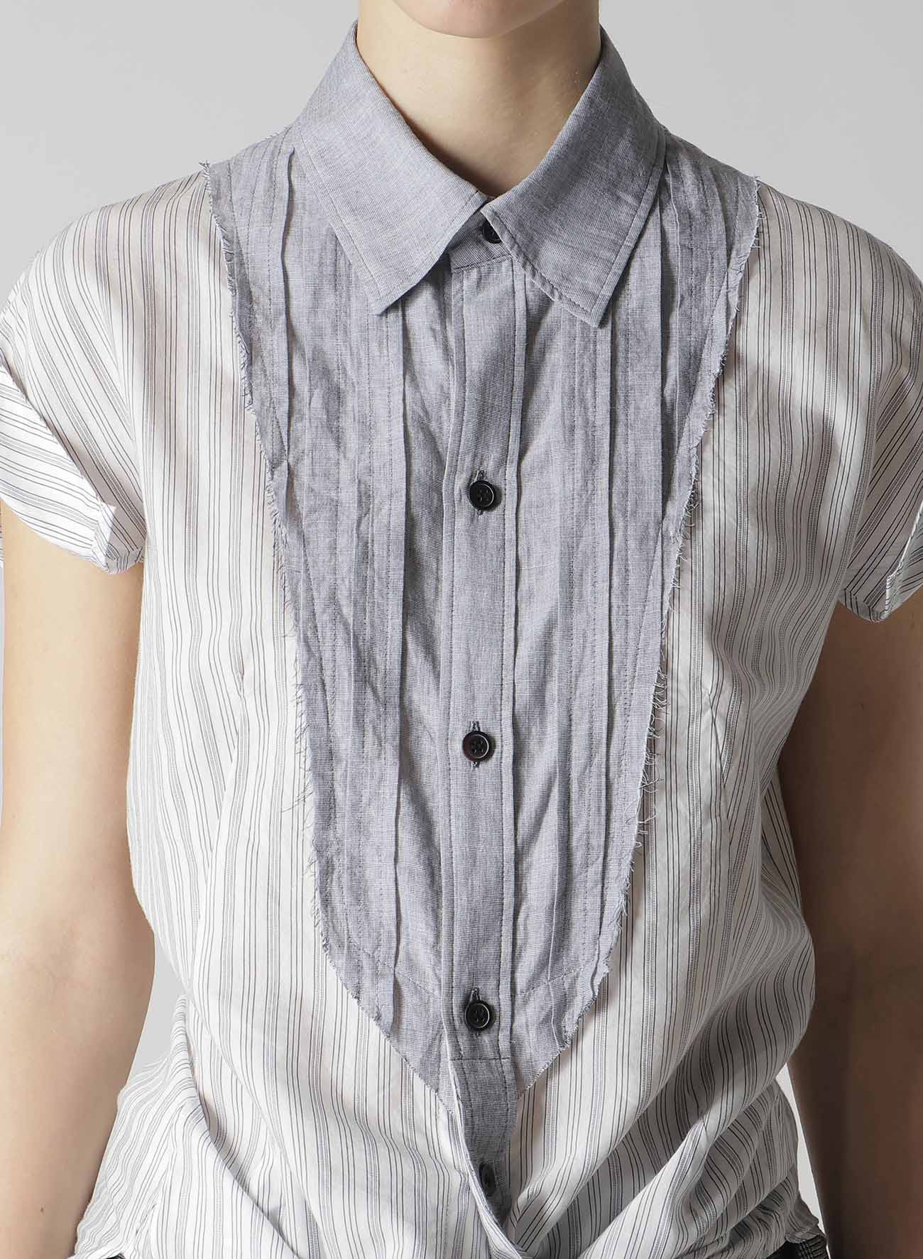 Premium C/CU Hard Twisted Dobby Stripe Pleated Shirt for Men - Stylish Casual & Office Wear - Perfect for Business Meetings, Dates & Smart Casual Outfits