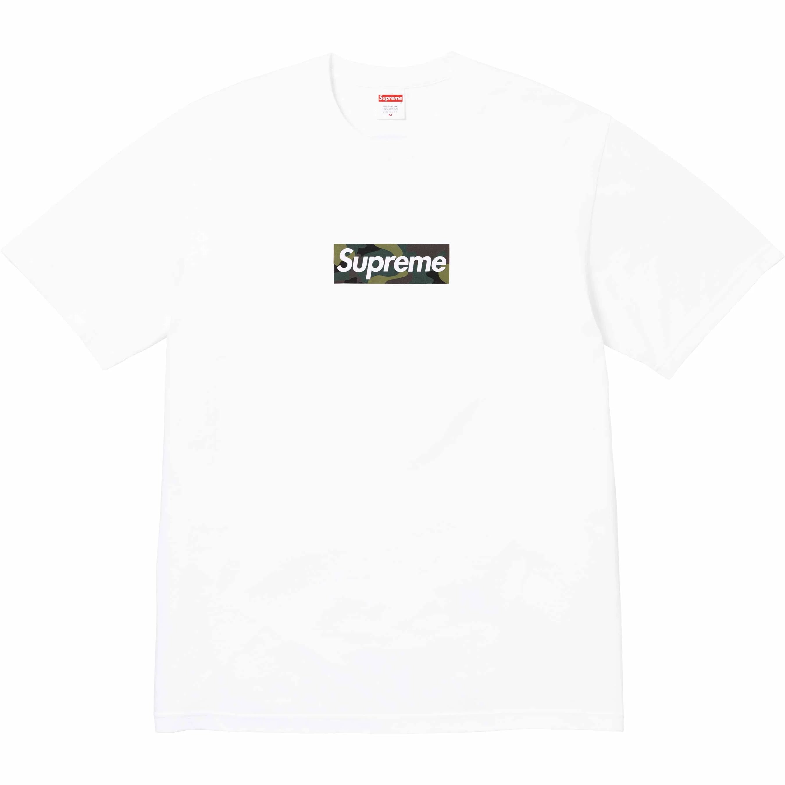 Supreme Camo Box Logo T-Shirt - White | Streetwear Fashion for Men & Women | Perfect for Casual Wear, Urban Style & Hip-Hop Outfits