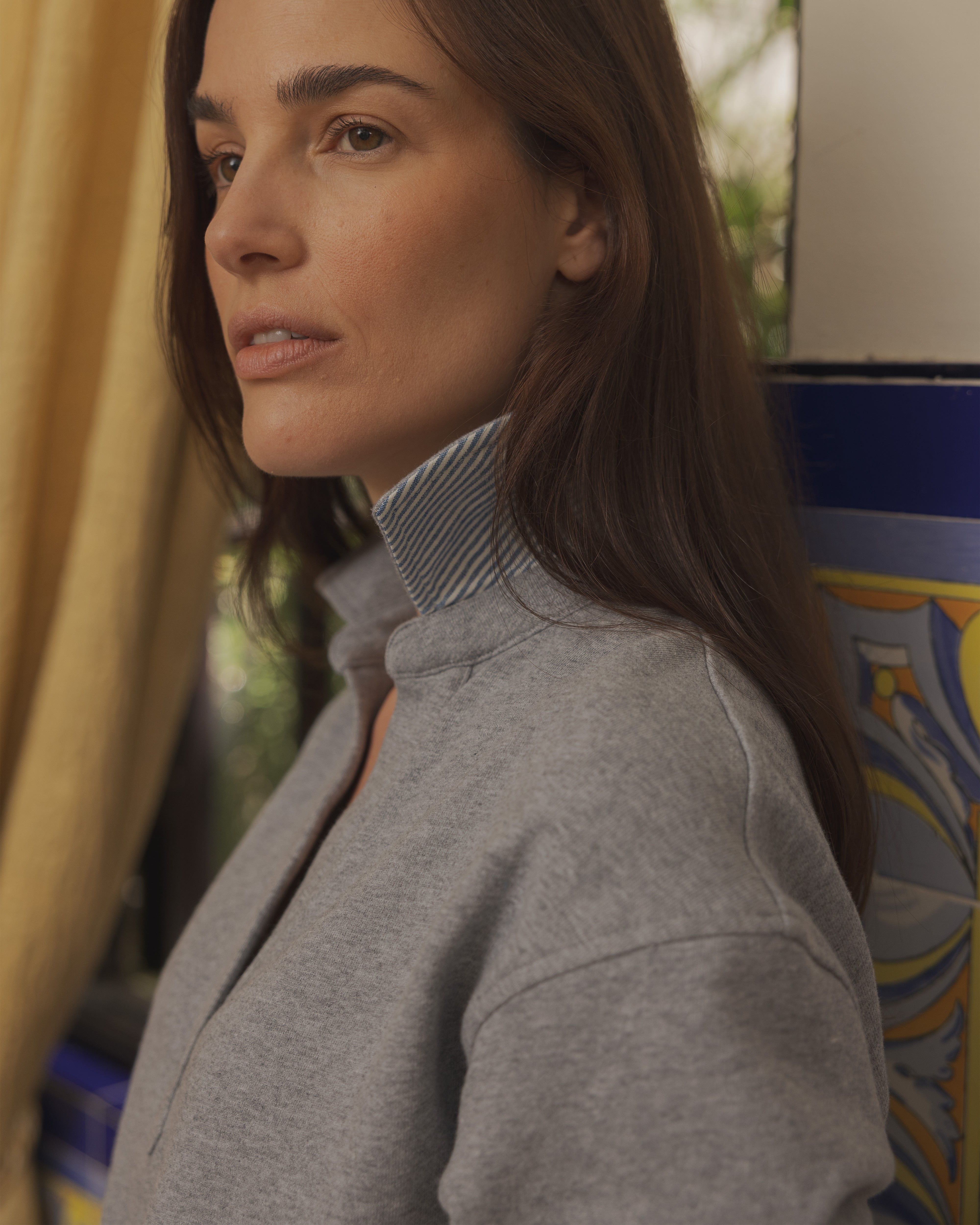 Athletic Heather Loopback Terry Inlet Pullover - Comfortable & Stylish Hoodie for Workout, Gym, and Casual Wear