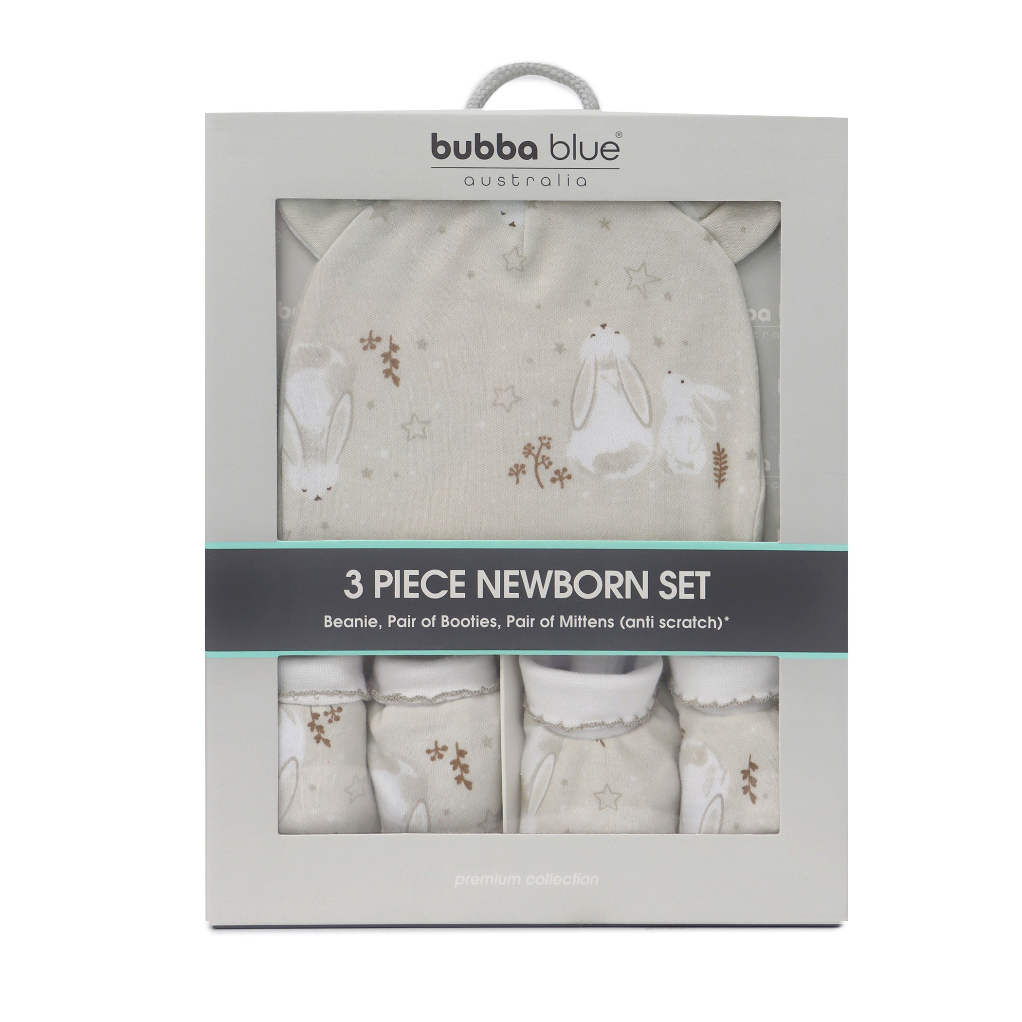 Bunny Dreams 3-Piece Newborn Baby Layette Set - Soft Cotton Outfit for Infants 0-3 Months | Perfect for Photo Shoots, Gifts & Special Occasions