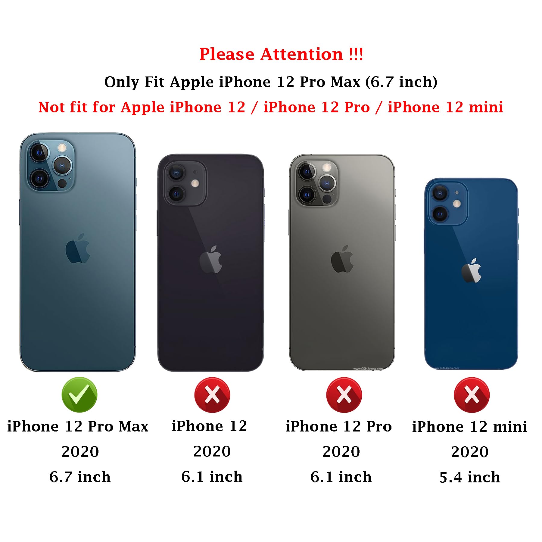 Premium Magnetic Ring Holder Kickstand Case for iPhone 12 Pro Max 6.7 Inch - Military Grade Drop Protection with Camera Lens Cover & HD Screen Protector (Black) | Perfect for Outdoor Adventures, Work & Daily Use