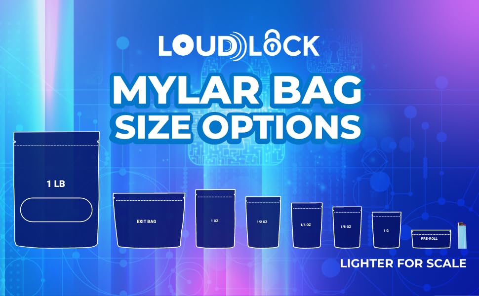 Premium 100-Count Mylar Bags 5.25