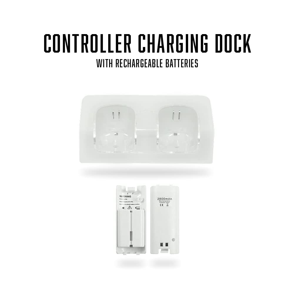 Refurbished Nintendo Wii Console - White Premium Bundle with Motion Controller & Nunchuk | Perfect for Family Game Nights & Home Entertainment