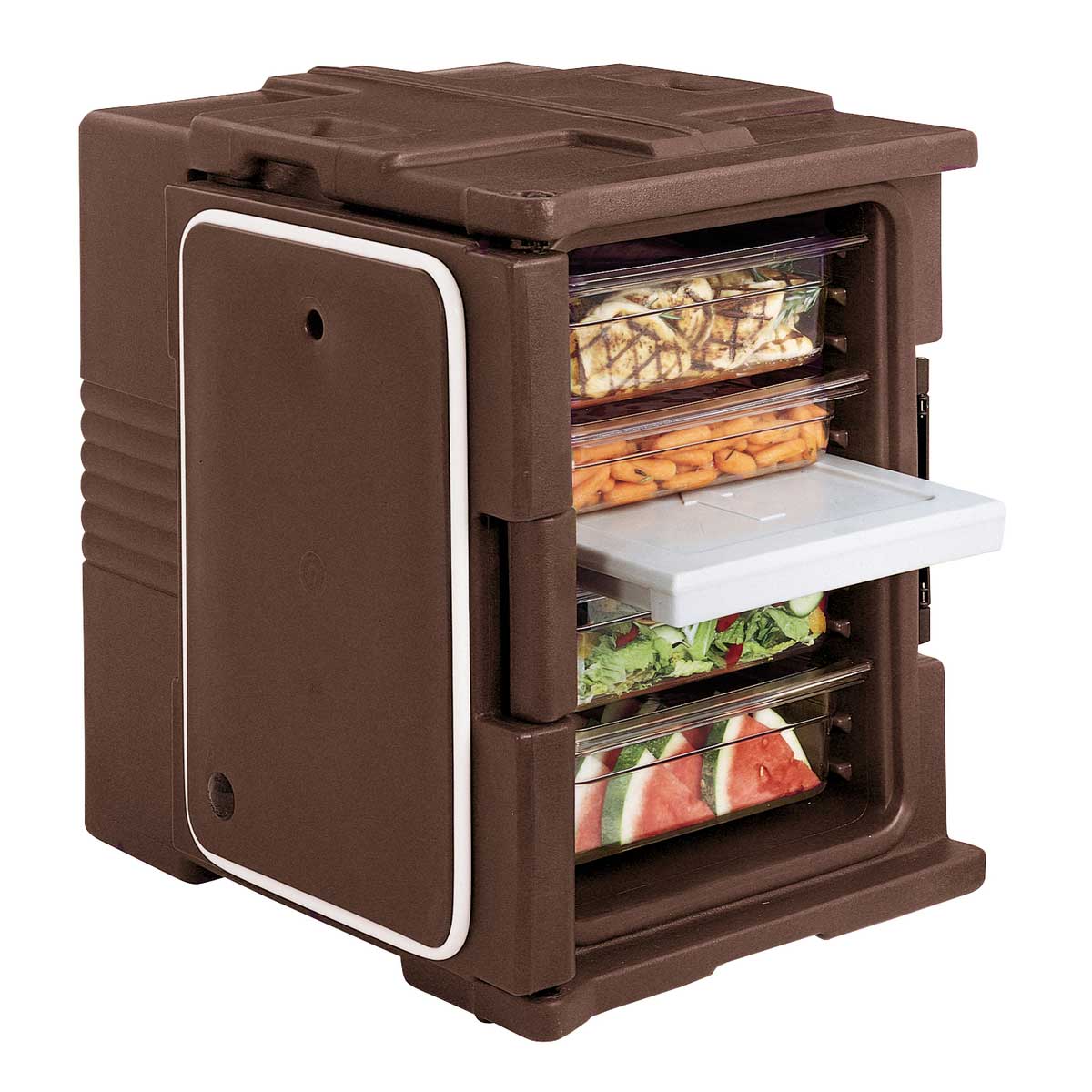 Cambro UPC400131 60 qt Ultra Pan Carrier - Dark Brown Food Storage Container for Commercial Kitchens, Catering & Bulk Food Transport
