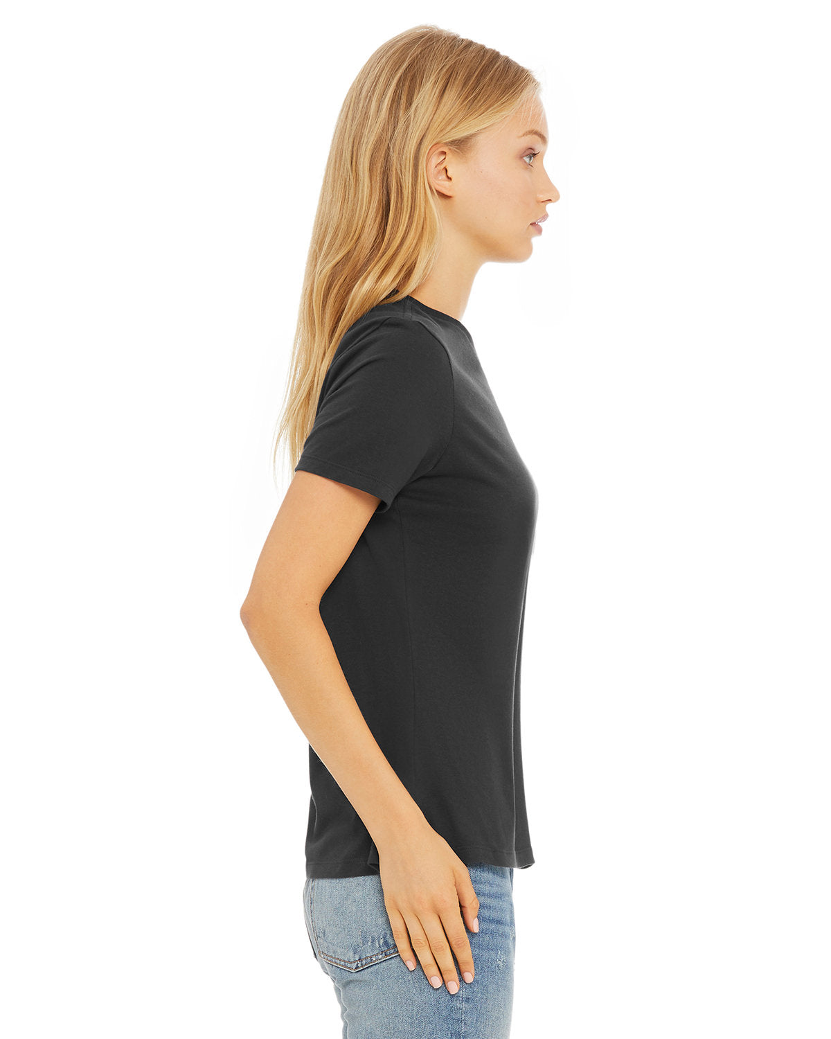 Bella + Canvas B6400 Women's Relaxed Fit Jersey Short Sleeve V-Neck T-Shirt - Soft Cotton Tee for Casual Wear, Lounge & Everyday Outfits