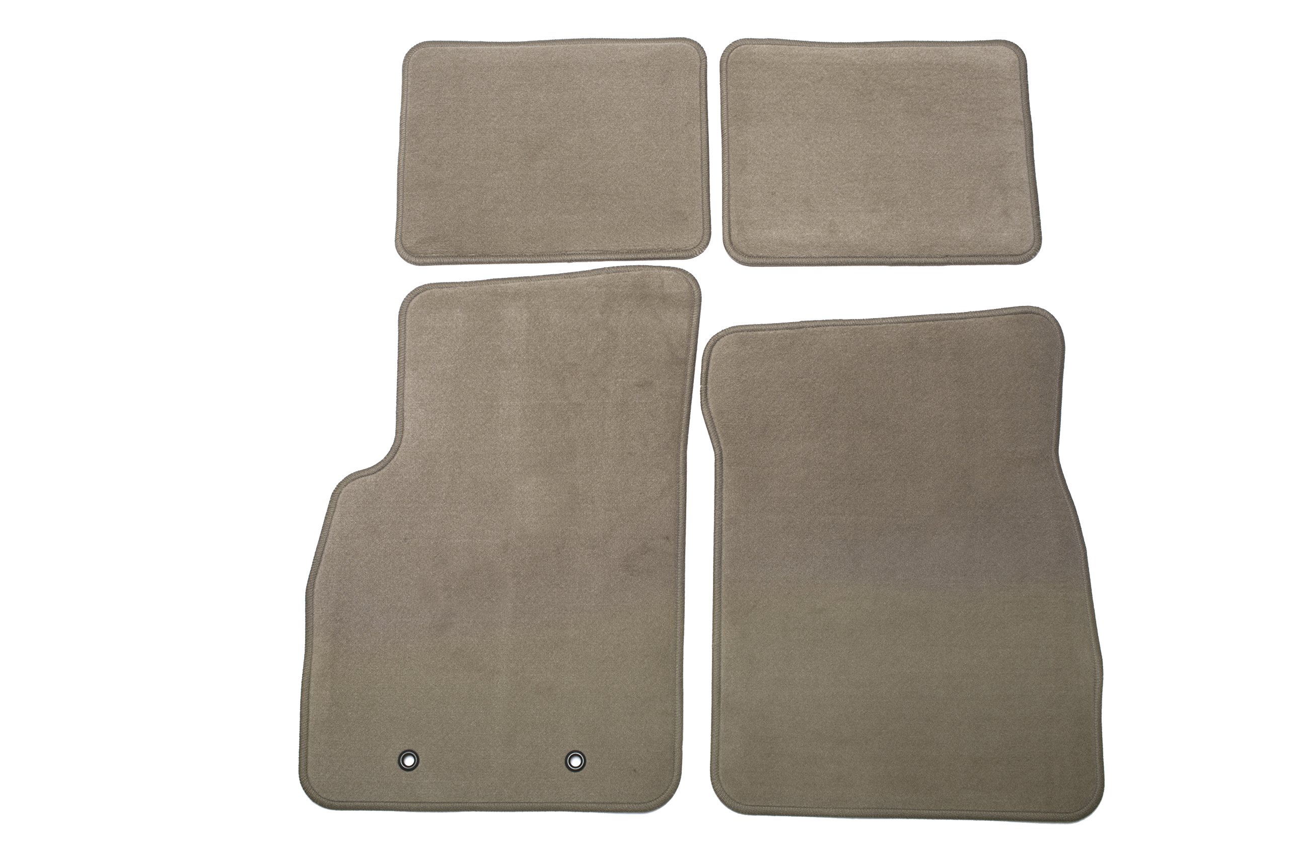 Premium GM Carpeted Floor Mats Set - Front & Rear, Medium Cashmere Color | All-Weather Protection & Comfort for Cars, SUVs, Trucks | Perfect for Daily Commute & Family Road Trips
