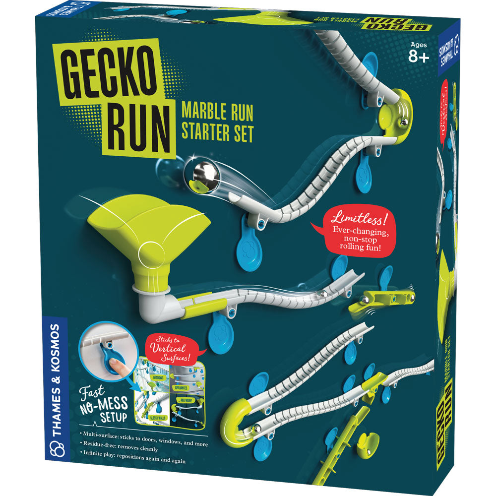 Gecko Run Marble Run Starter Set - Fun Educational STEM Toy for Kids - Perfect for Indoor Play, Birthday Gifts & Family Game Nights