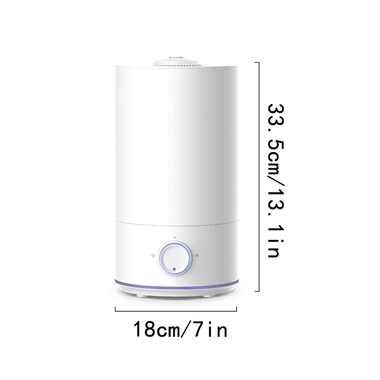 Ultrasonic Cool Mist Humidifier & Essential Oil Diffuser - Quiet Air Humidifier for Baby Nursery, Bedroom, Office | Small Space-Saving Design with Auto Shut-Off | Perfect for Dry Air Relief, Aromatherapy & Better Sleep