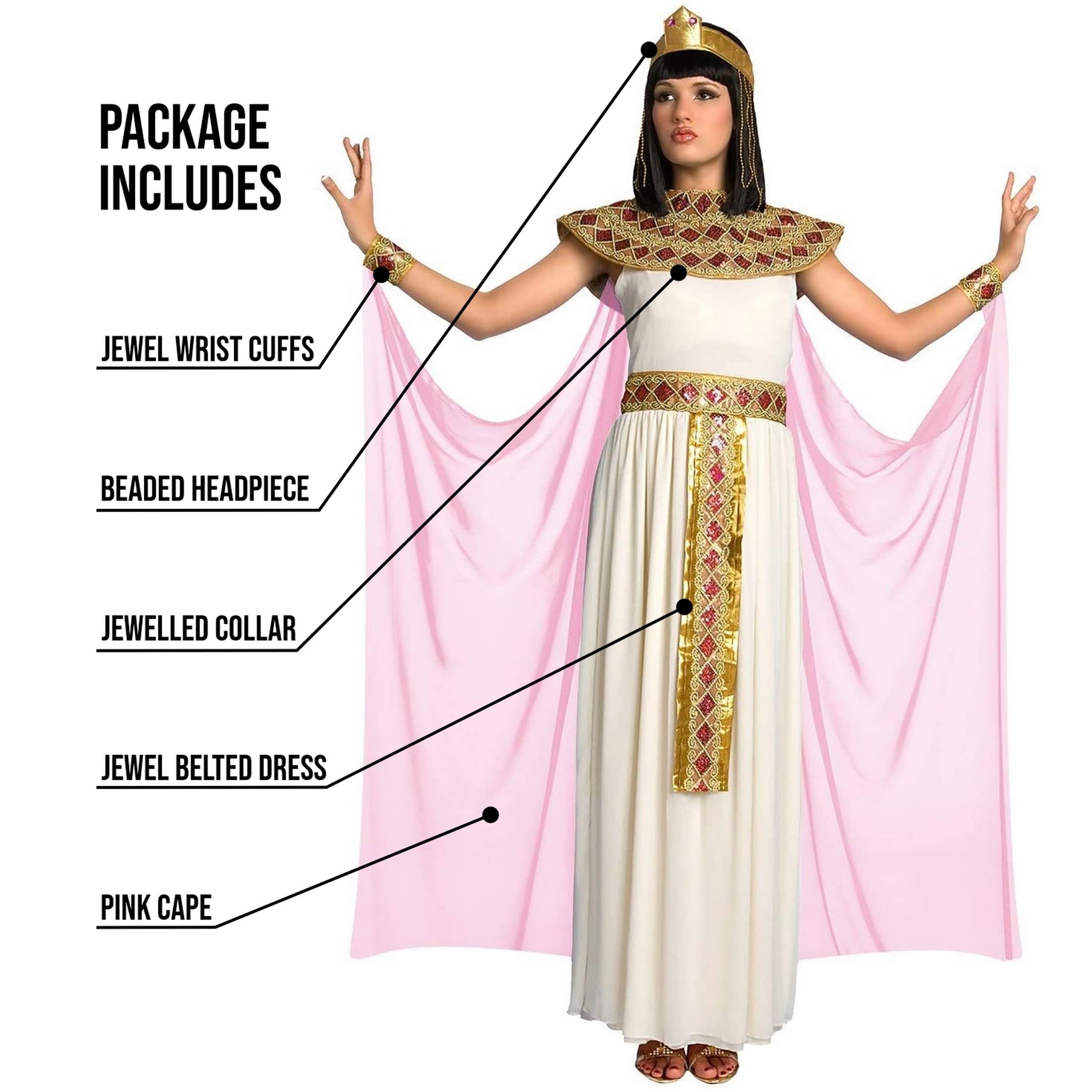 Cleopatra Costume for Women - Egyptian Queen Halloween Dress for Adults | Perfect for Halloween Parties, Cosplay & Themed Events