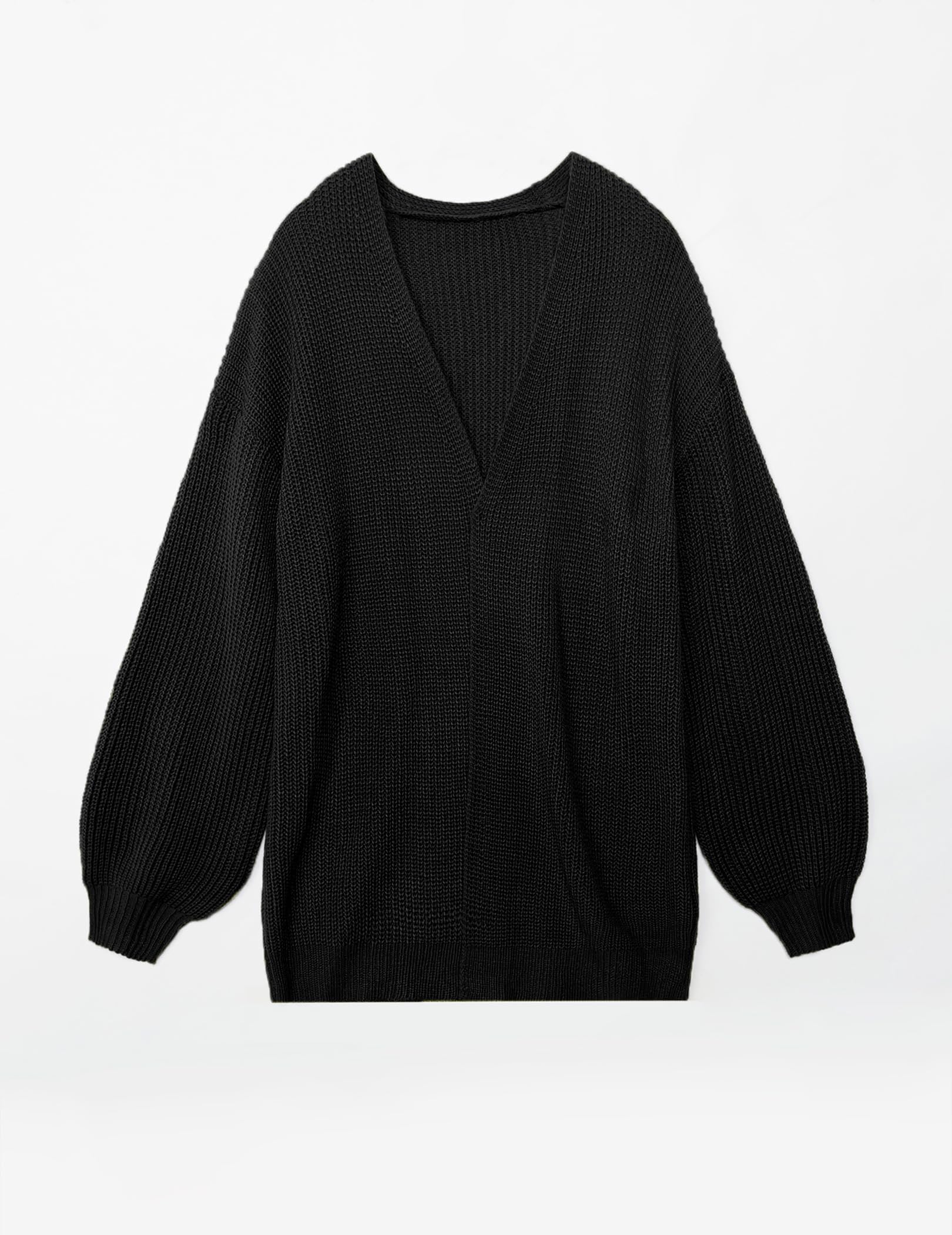 Women's Oversized Lightweight Long Cardigan - Thin Waffle Knit V-Neck Open Front Sweater for Fall 2024 | Cozy Layering Piece for Autumn Outfits, Office Wear & Casual Loungewear