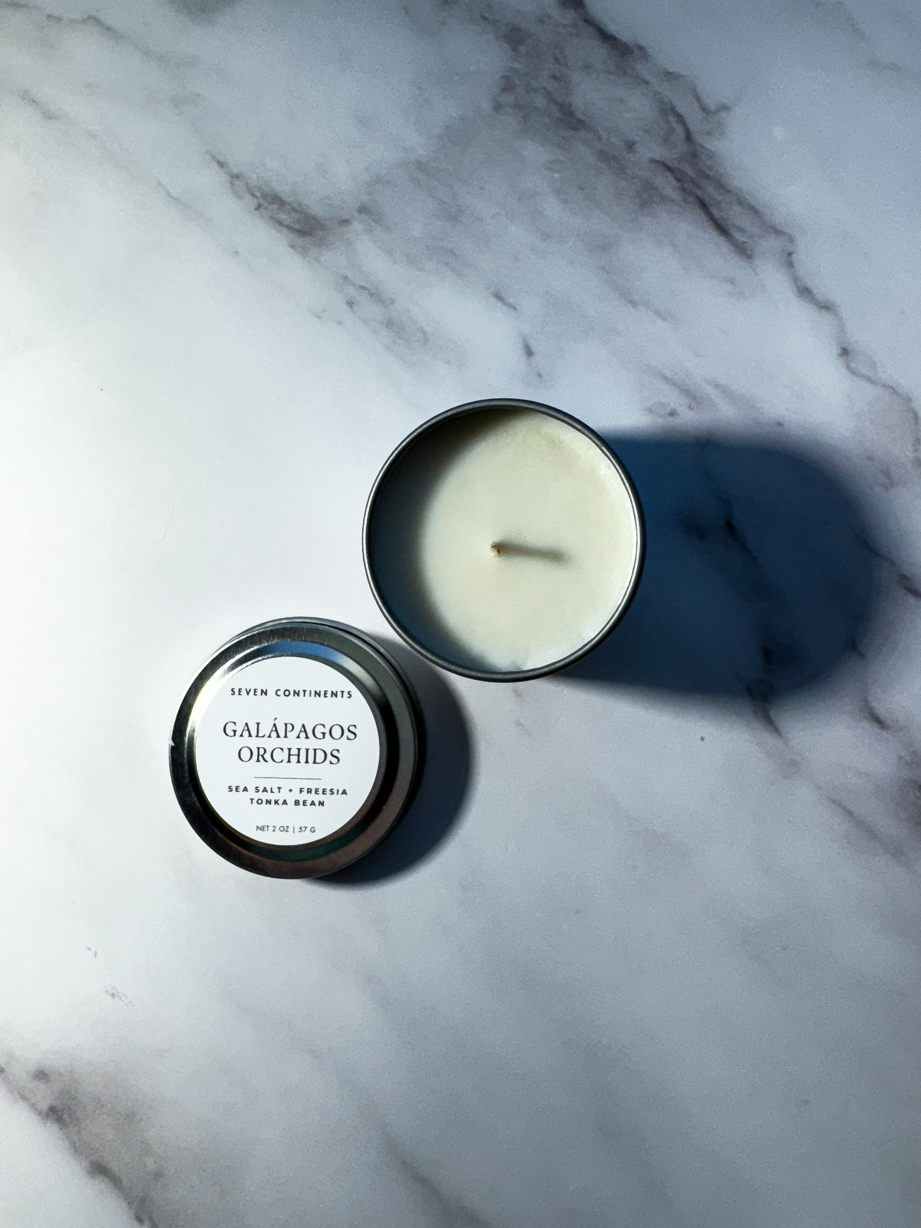 Galapagos Orchids Scented Soy Wax Mini Candles - Aromatherapy for Relaxation, Home Decor & Gift Ideas