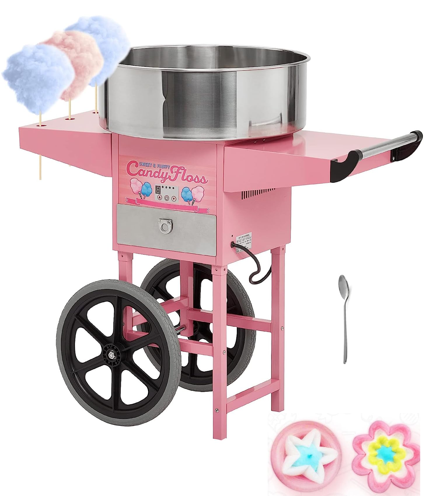 Garvee Extra Large Commercial Cotton Candy Machine - Electric Cotton Candy Floss Maker with 20