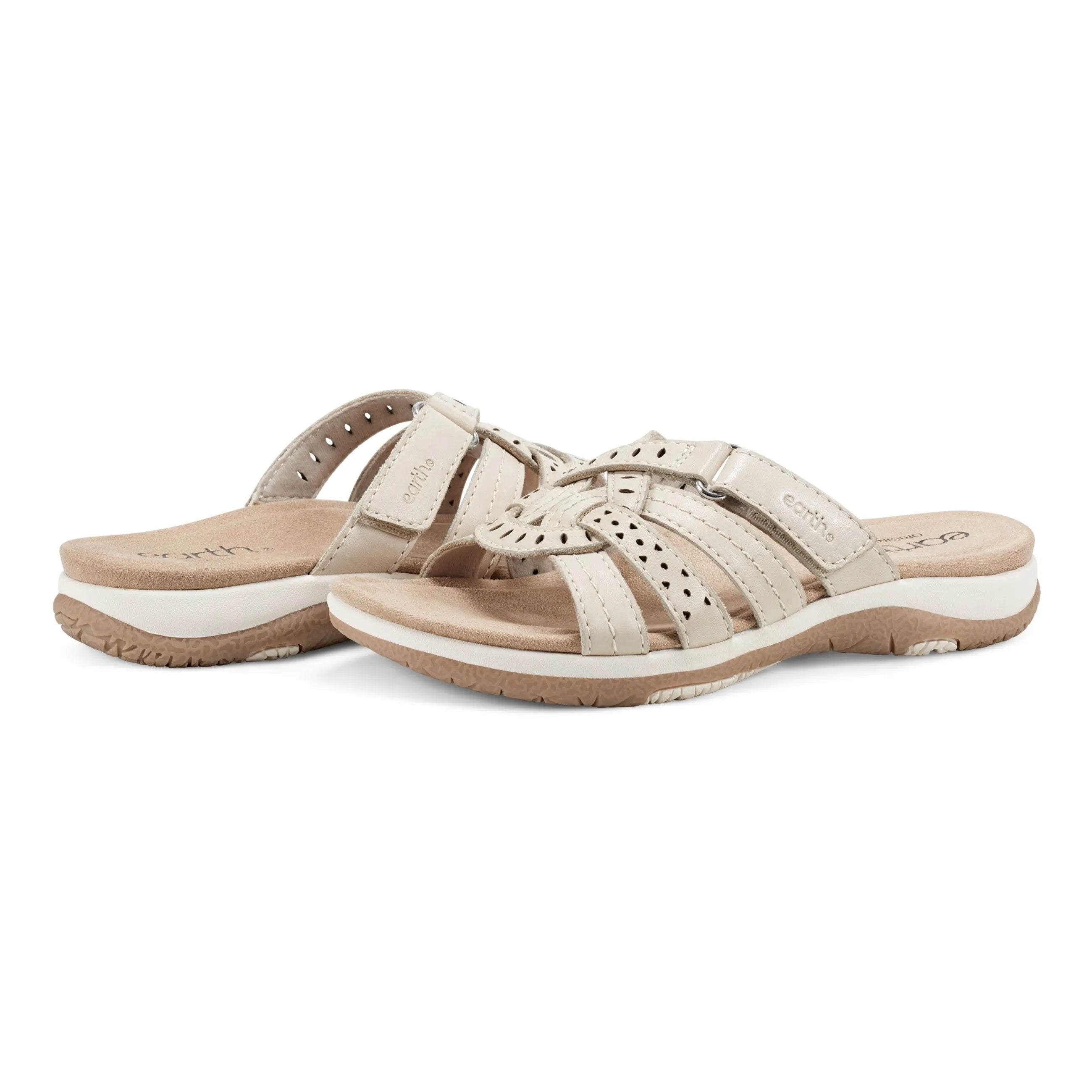 Sassoni Women's Strappy Casual Slip-On Flat Sandals - Comfortable Summer Beach Shoes for Walking, Travel & Outdoor Activities