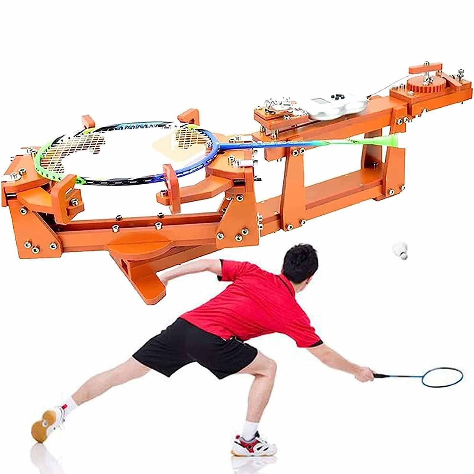 Professional 60lb Winch-Type Badminton Racket Stringing Machine | DIY Tennis, Squash & Badminton Stringer Tool | Perfect for Home Use & Sports Equipment Maintenance