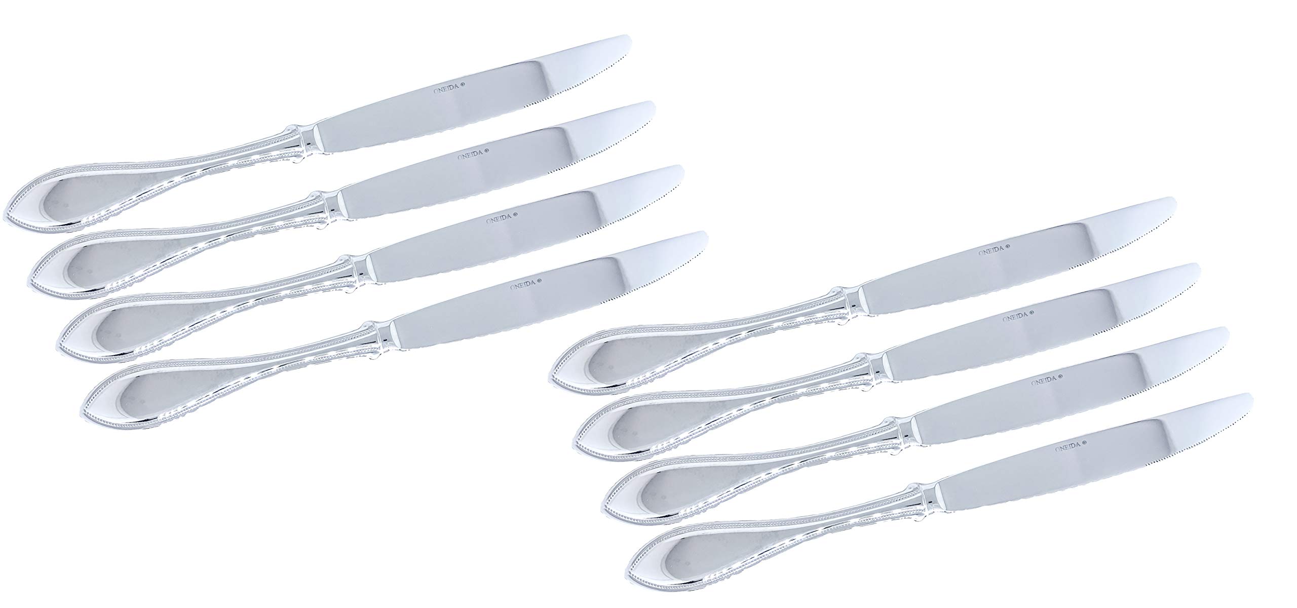 Premium Stainless Steel Flatware Set - 8 Dishwasher Safe Dinner Knives for 4 Place Settings | Elegant Cutlery for Formal Dining, Dinner Parties & Everyday Use