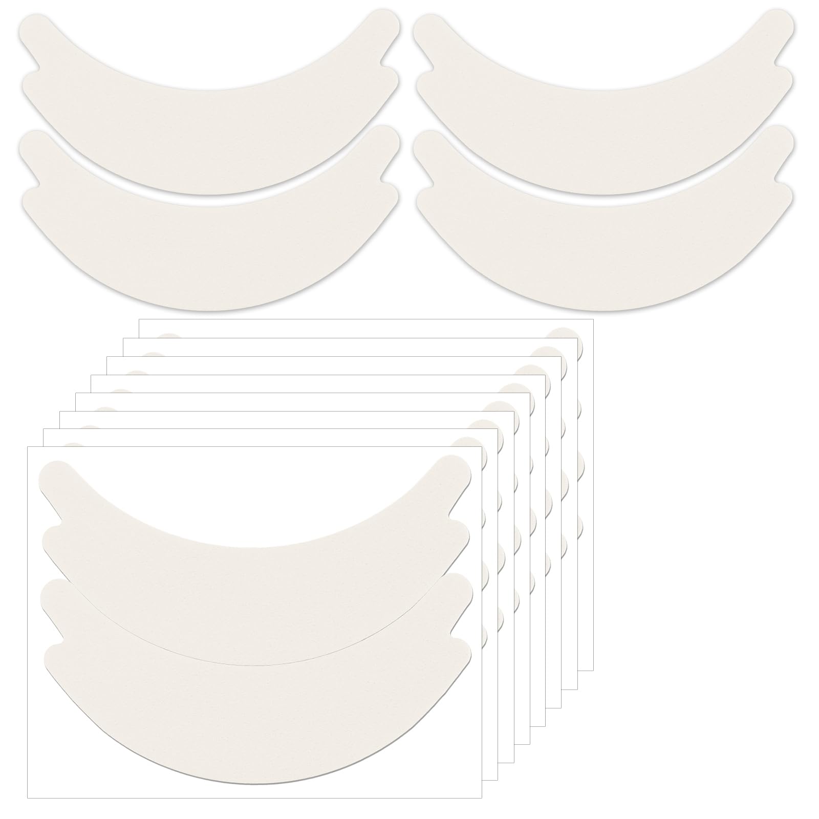 200 PCS Waterproof Pre-Cut Foam Eye Pads for Lash Extensions | Lint-Free Sticky Under Eye Pads for Eyelash Technicians | Fits Most Eye Shapes | Perfect for Salon, Spa & Home Lash Application