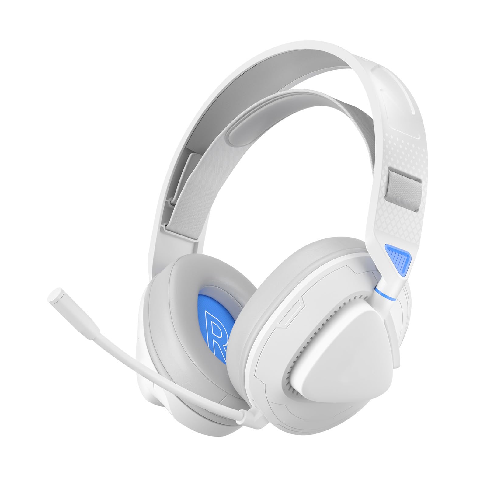 GOWENIC Wireless Bluetooth Gaming Headset with Noise Cancelling Mic - Foldable Over-Ear Headphones with Soft Memory Foam for PS5, PS4, Xbox One, PC & Laptop - Immersive Surround Sound for Gaming, Streaming & Online Meetings