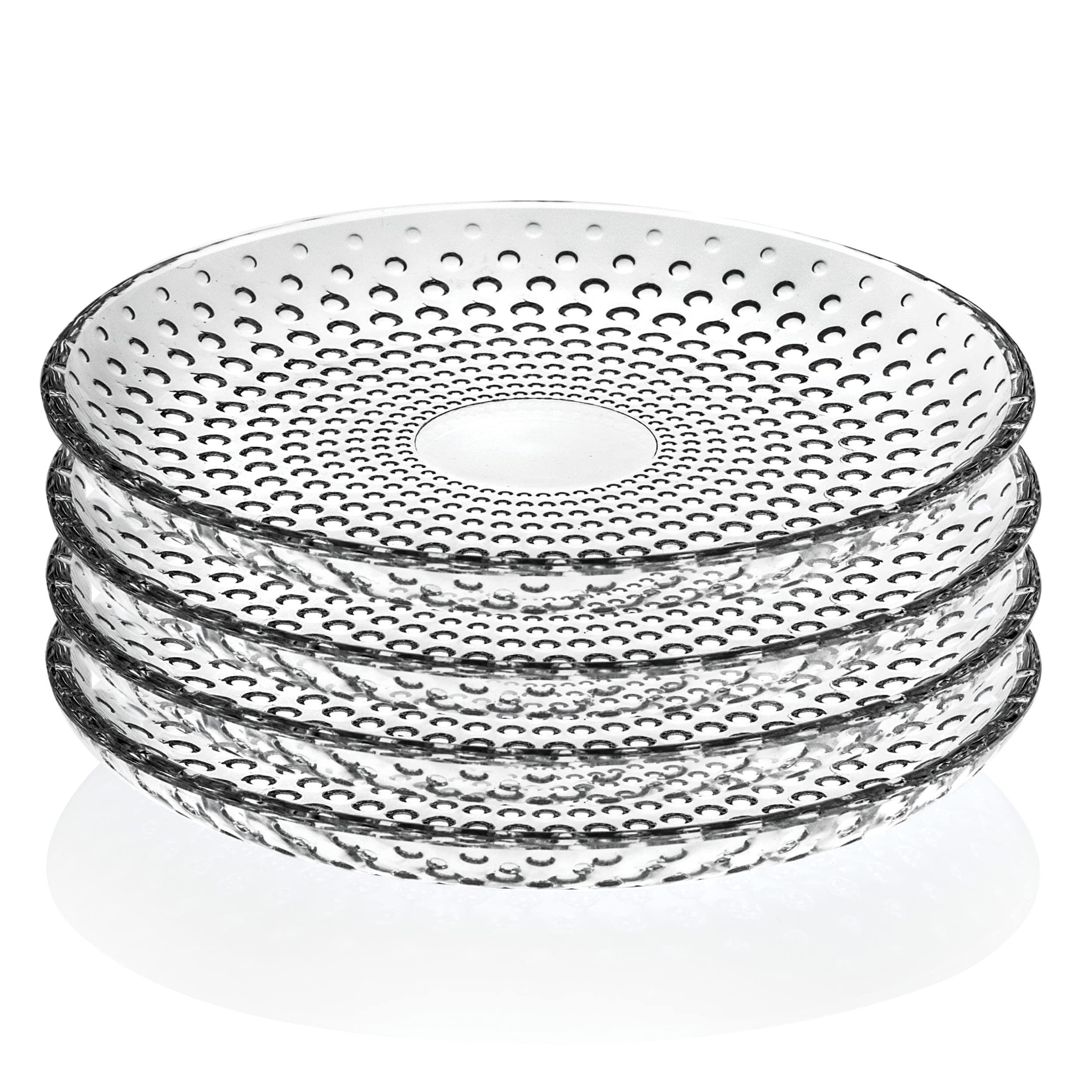 Elegant Modern Crystal Plates Set of 4 - 7