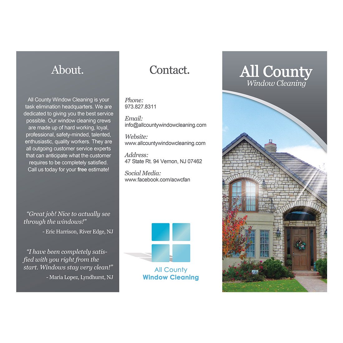 Premium Residential Tri-Fold Brochure - Customizable Marketing Material for Real Estate Agents & Home Services - Perfect for Open Houses, Property Listings & Business Promotions