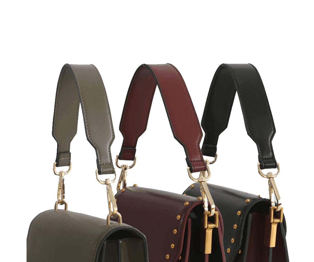 Short Unadjustable PU Leather Replacement Handbag Strap - Shoulder Strap for Purse Bags (Orange Red) | Perfect for Everyday Use, Office & Shopping