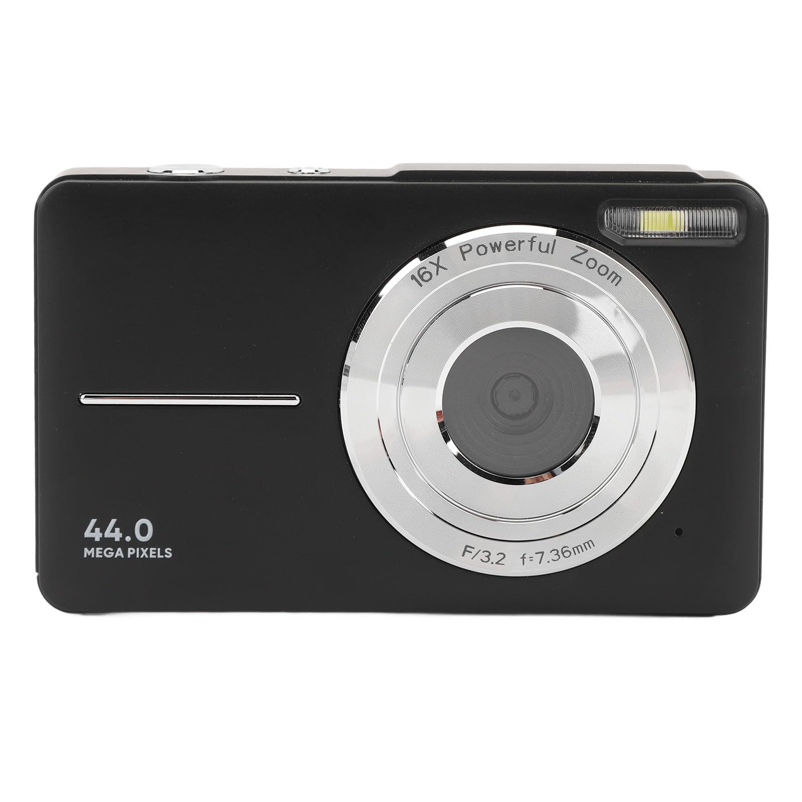 44MP Kids Digital Camera with 16X Zoom, FHD Video, IPS Color Screen & Built-in Flash - 20 Creative Filters for Photography - Perfect for Children's Birthday Gifts, Travel & Outdoor Adventures (Black)