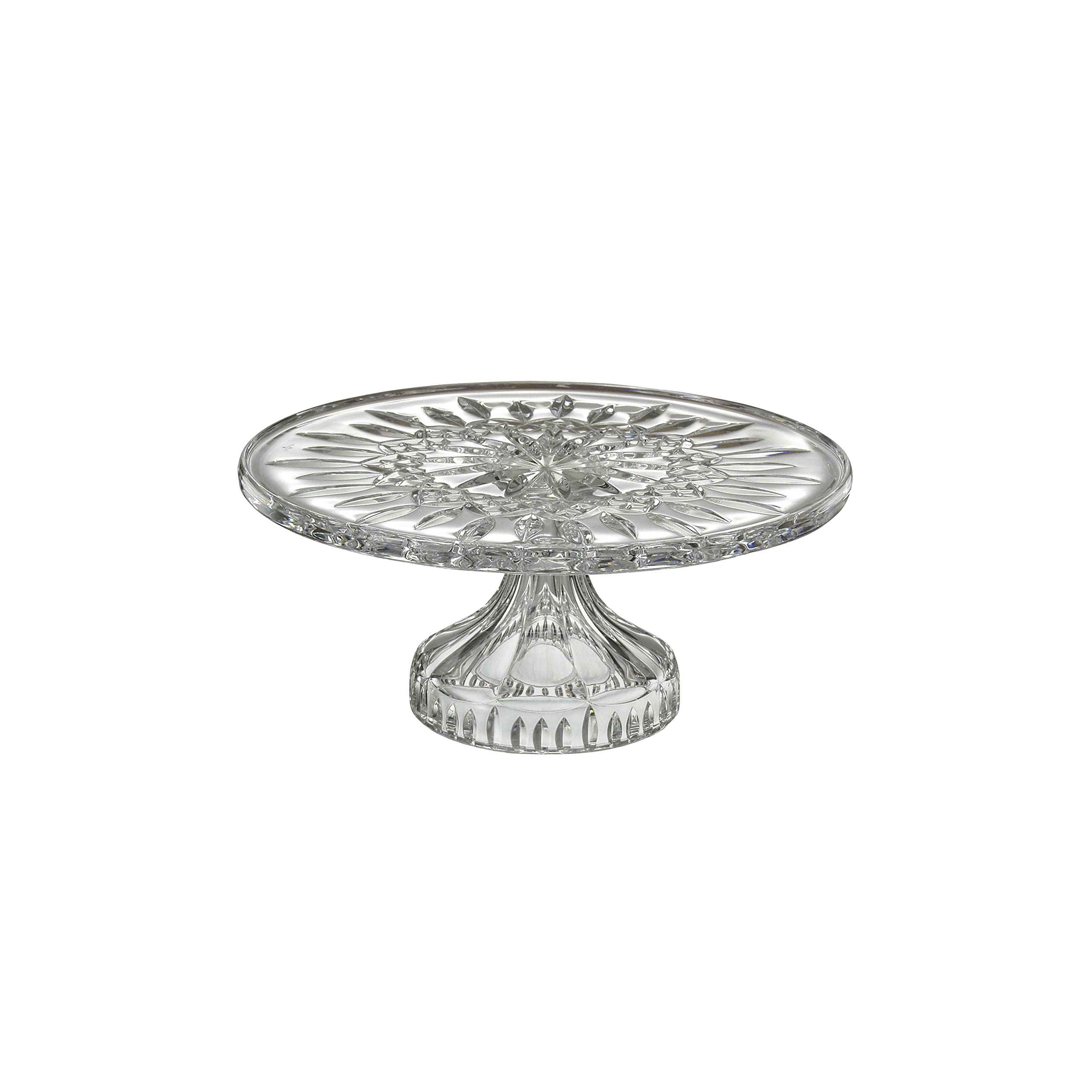 Waterford Lismore 11-Inch Clear Crystal Footed Cake Stand - Elegant Serving Platter for Weddings, Parties & Dessert Displays