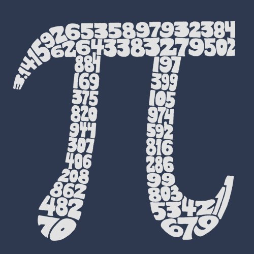 LA POP ART Men's Word Art Hooded Sweatshirt - The First 100 Digits of Pi Printed | Math Geek Gift | Casual Streetwear for Nerds & Science Lovers | Perfect for College, Comic Con & Geek Culture Events