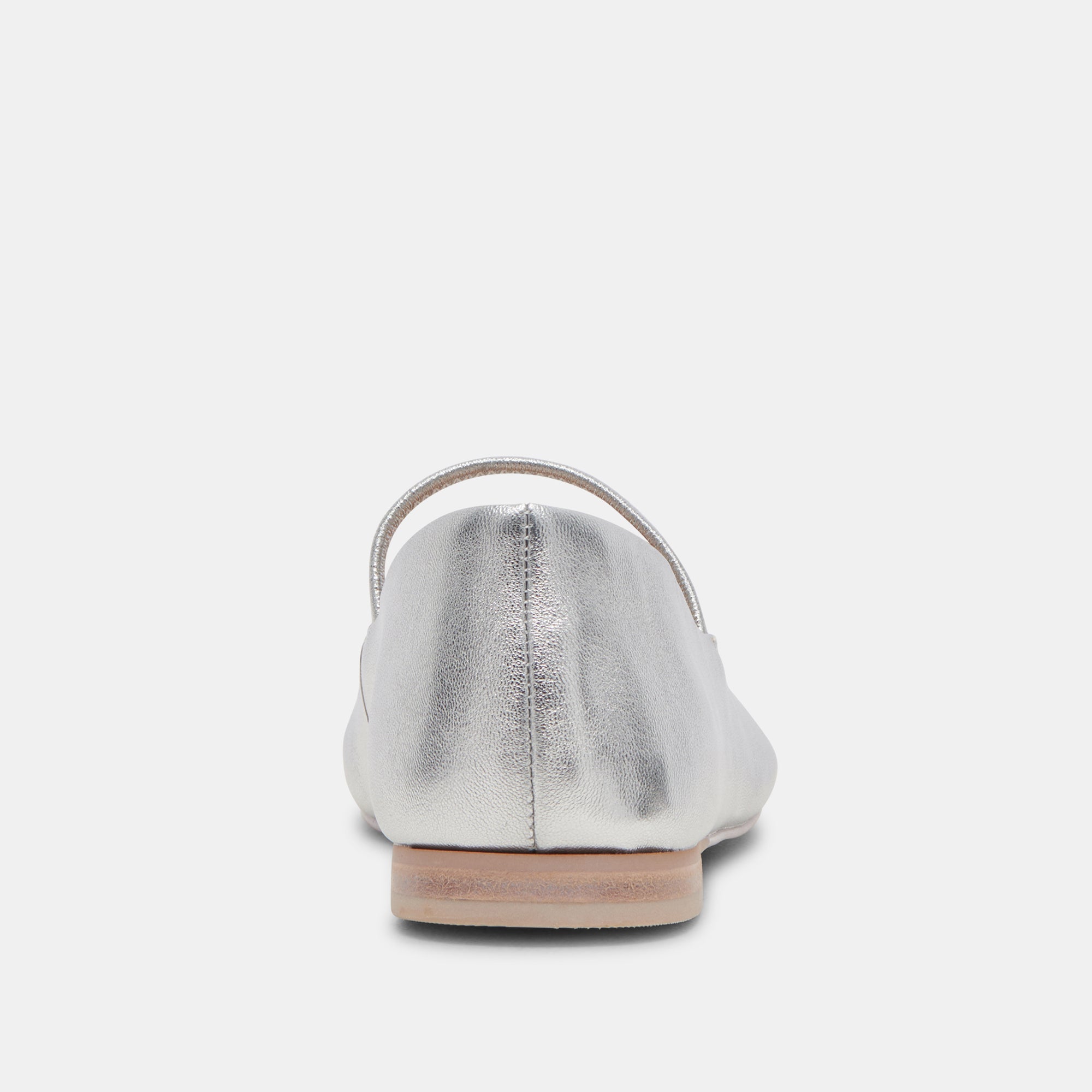 CARIN BALLET FLATS Women's Silver Metallic Leather Pointed Toe Slip-On Shoes - Perfect for Office, Wedding & Casual Outfits