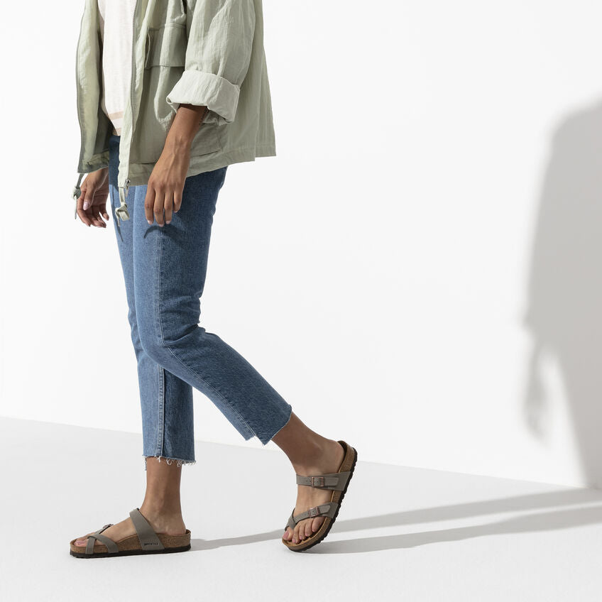 Birkenstock Mayari Sandals - Classic Footbed Comfort - Stone Color - Perfect for Summer, Beach, and Casual Wear