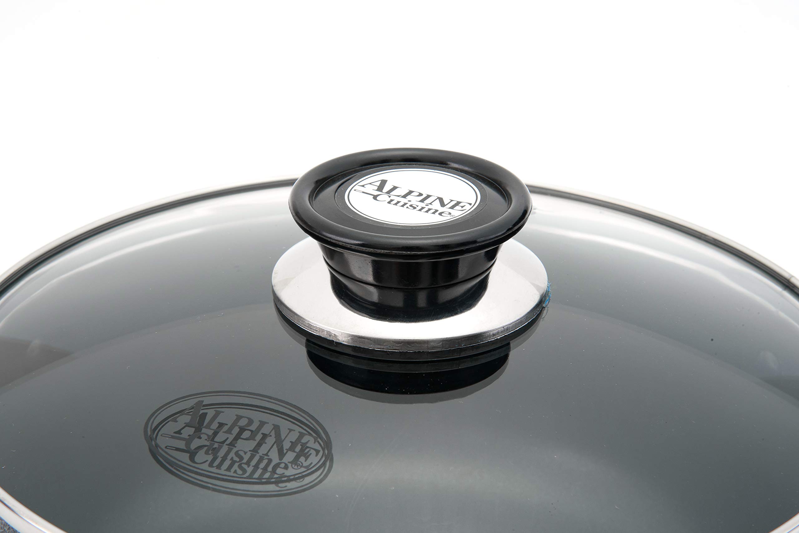 22 Quart Non-Stick Aluminum Stock Pot with Tempered Glass Lid - Multi-Purpose Dutch Oven for Braising, Boiling, Stewing & Soup Making - Perfect for Large Family Dinners, Camping Trips & Commercial Kitchens