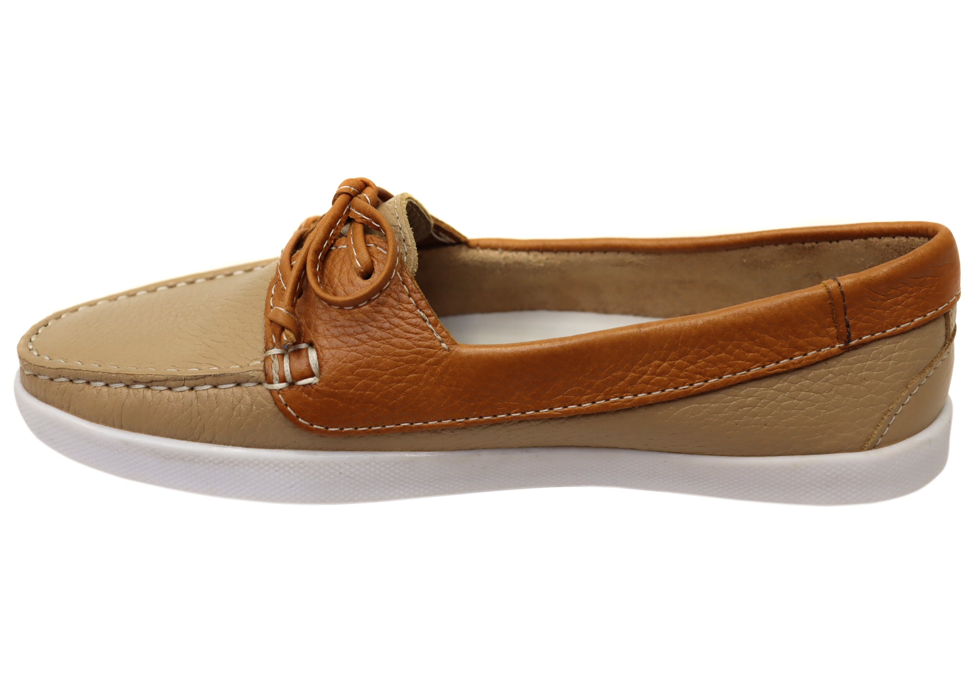 Andacco Ida Women's Comfortable Leather Casual Loafers - Made in Brazil - Slip-On Shoes for Work, Travel & Everyday Wear