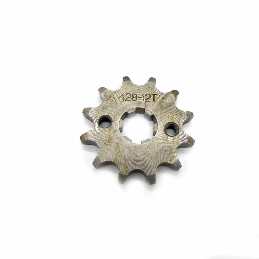 428 12T Motorcycle Sprocket Gear - 17mm Chain for Dirt Bike & ATV - Off-Road Riding