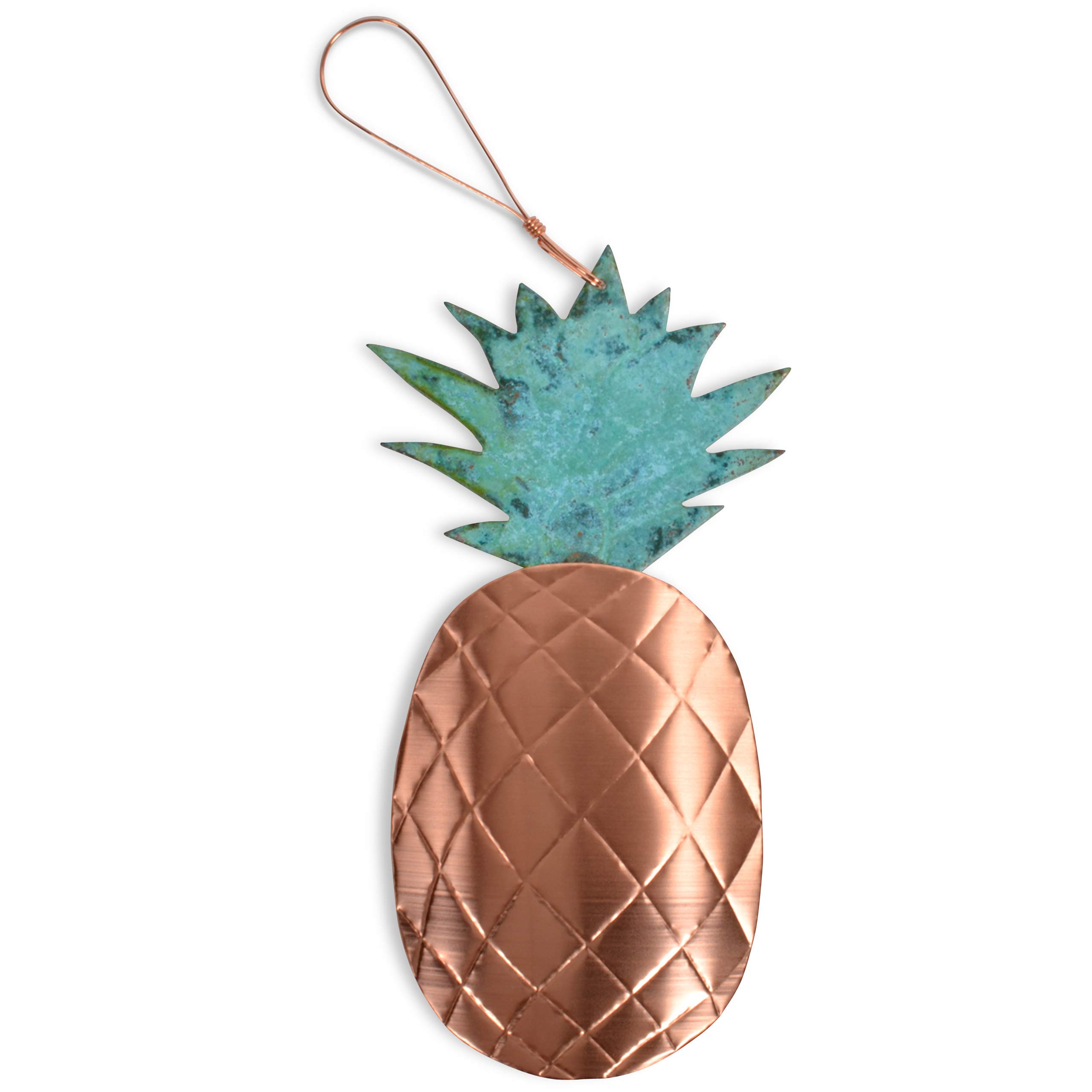 Handmade Pineapple Copper Ornament - Elegant Home Decor for Kitchen, Living Room & Office | Perfect Housewarming Gift & Tropical Theme Decor