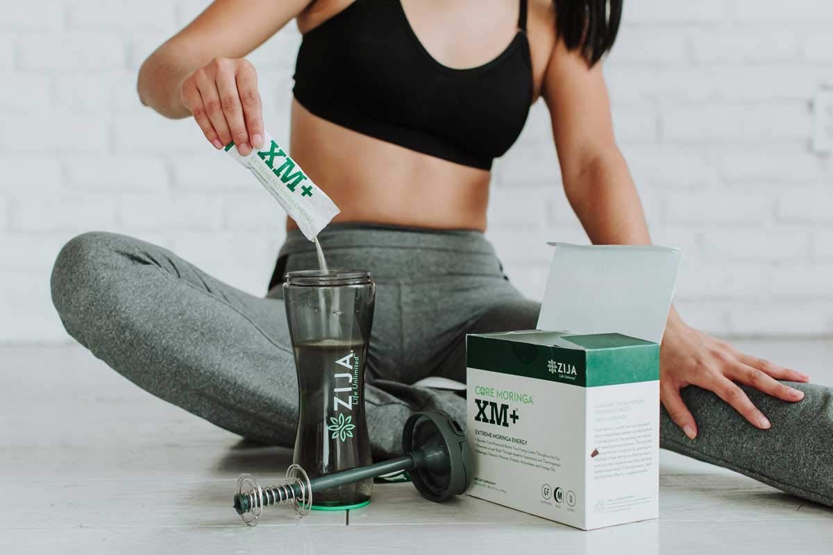 Zija XM+ Moringa Extreme Instant Powder Energy Drink - 8 Pouches - Natural Energy Boost for Workouts, Focus & Daily Performance - Vegan & Gluten-Free Supplement