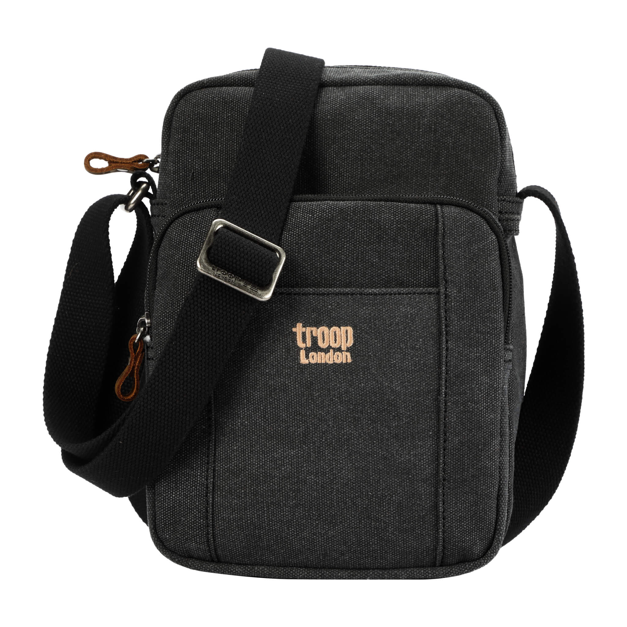 TRP0370 Troop London Classic Canvas Crossbody Bag for Men & Women - Stylish & Durable Everyday Shoulder Bag for Work, Travel & Casual Outings