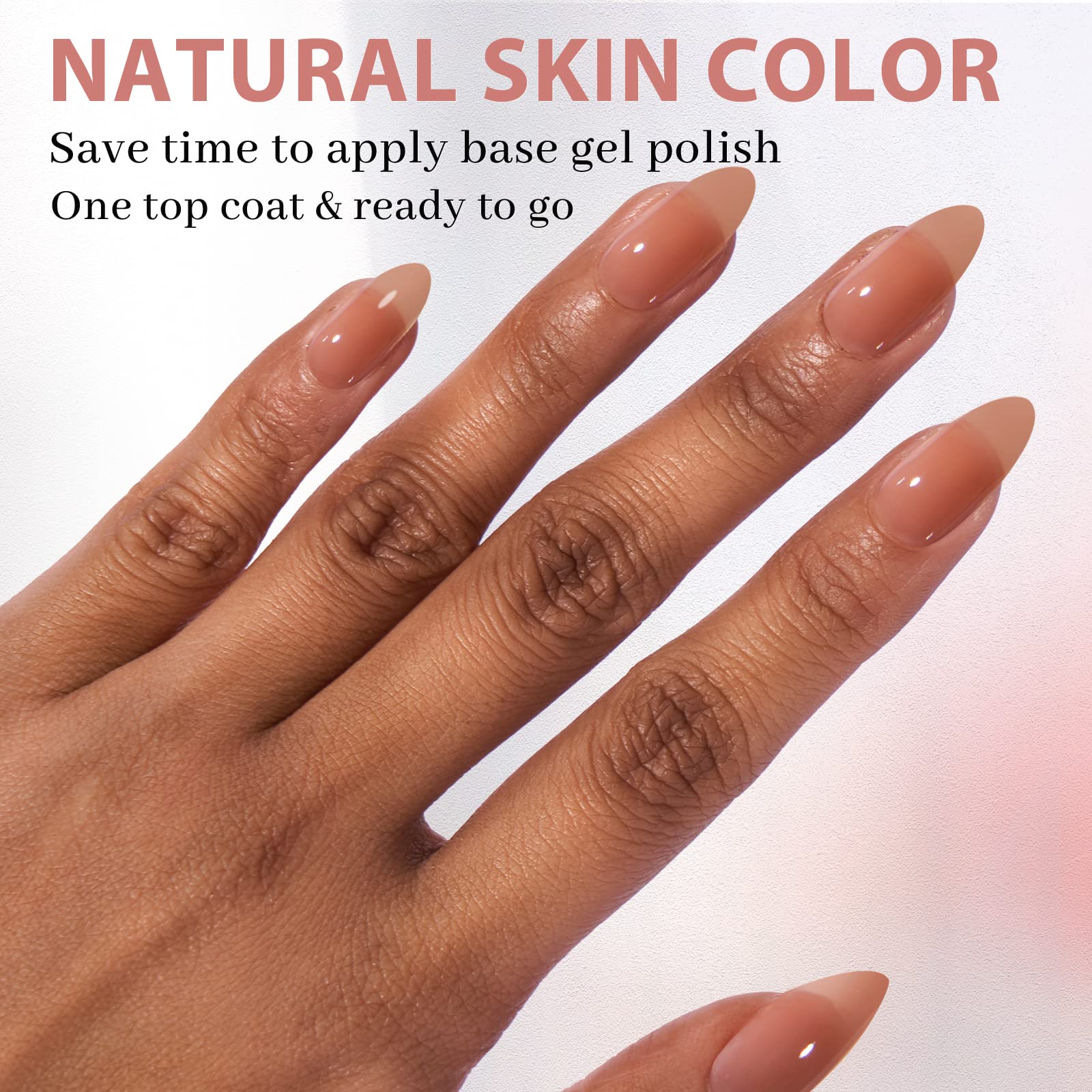 BTArtbox Almond Nail Tips - 150pcs Medium Fake Nails Kit with Soft Gel, Nail Glue, Top Coat & UV Lamp | Pre-Colored Press On Nails for DIY Nail Art | Perfect for Home Manicure, Salon Use & Special Occasions